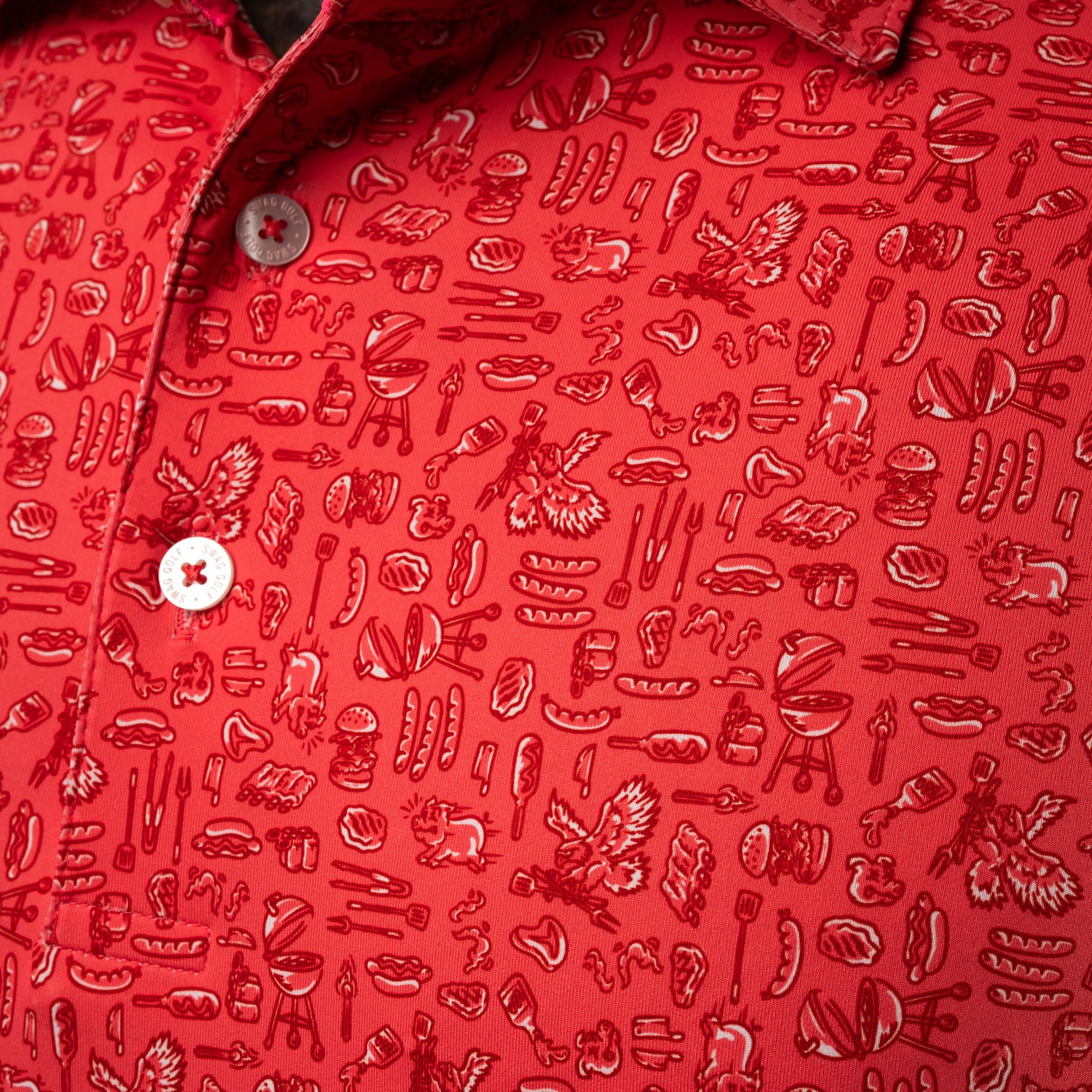 SWAG Men's Backyard BBQ Classic Golf Polo product image