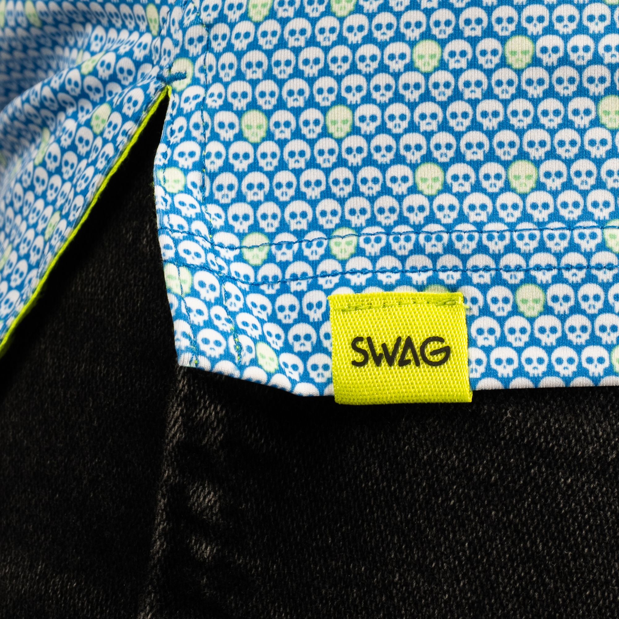 SWAG Men's Skull Classic Golf Polo product image