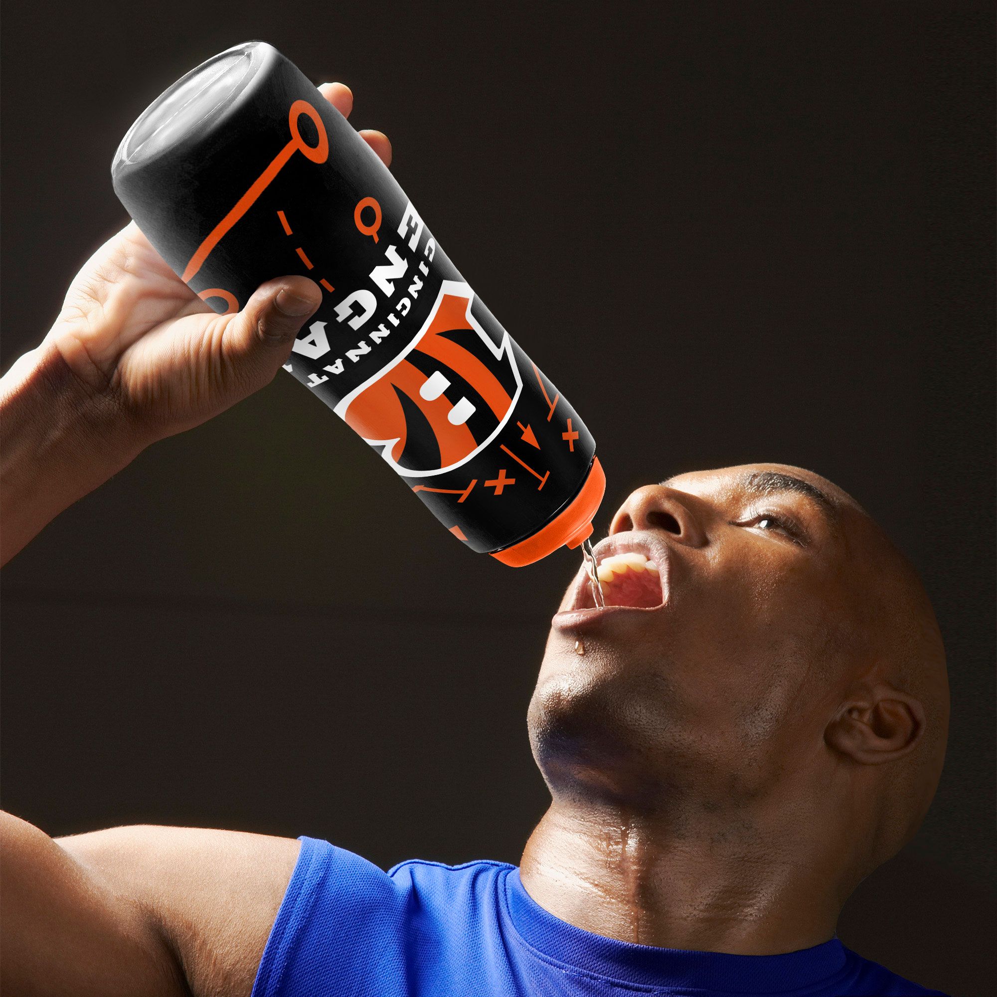Party Animal Cincinnati Bengals Squeezy Water Bottle product image