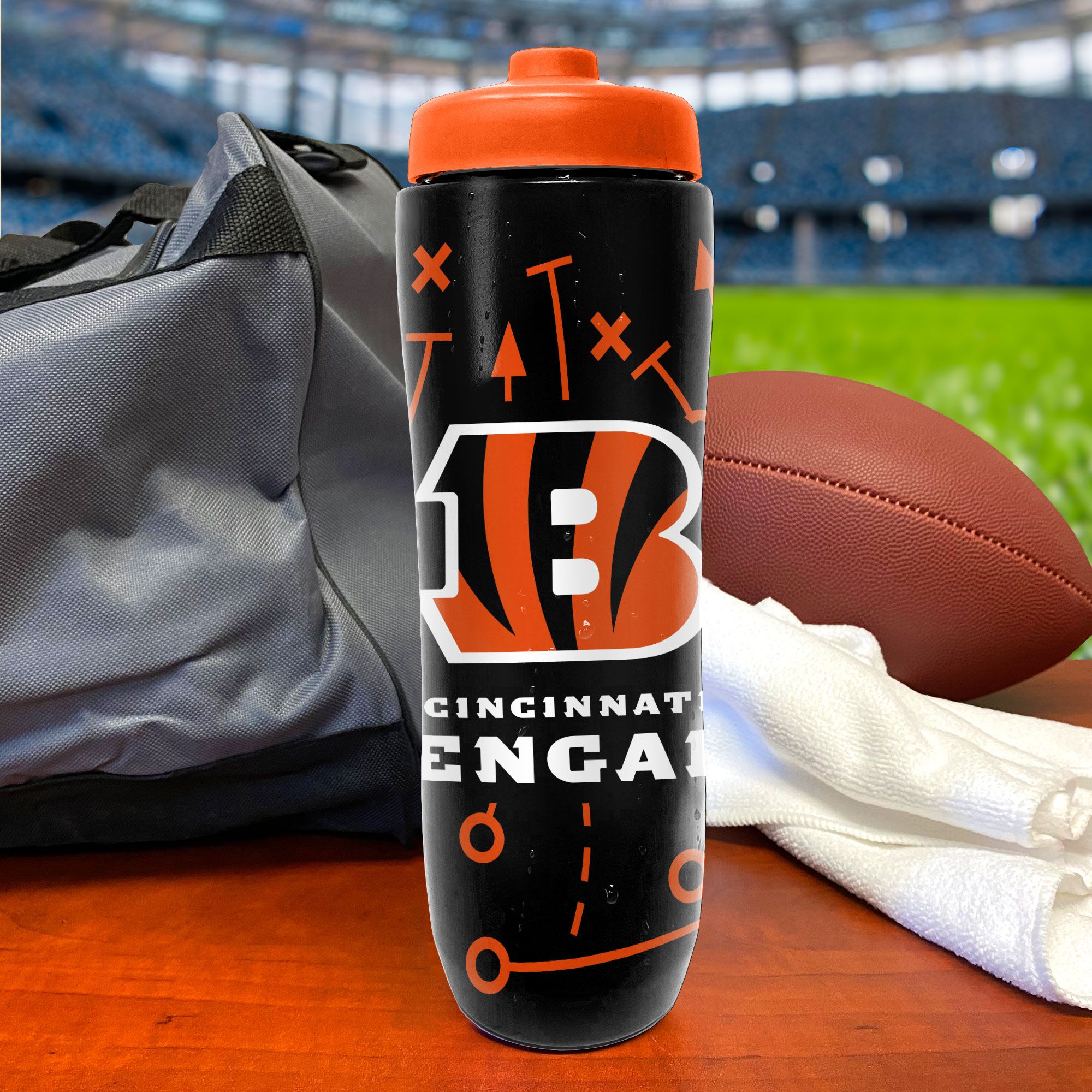 Party Animal Cincinnati Bengals Squeezy Water Bottle product image