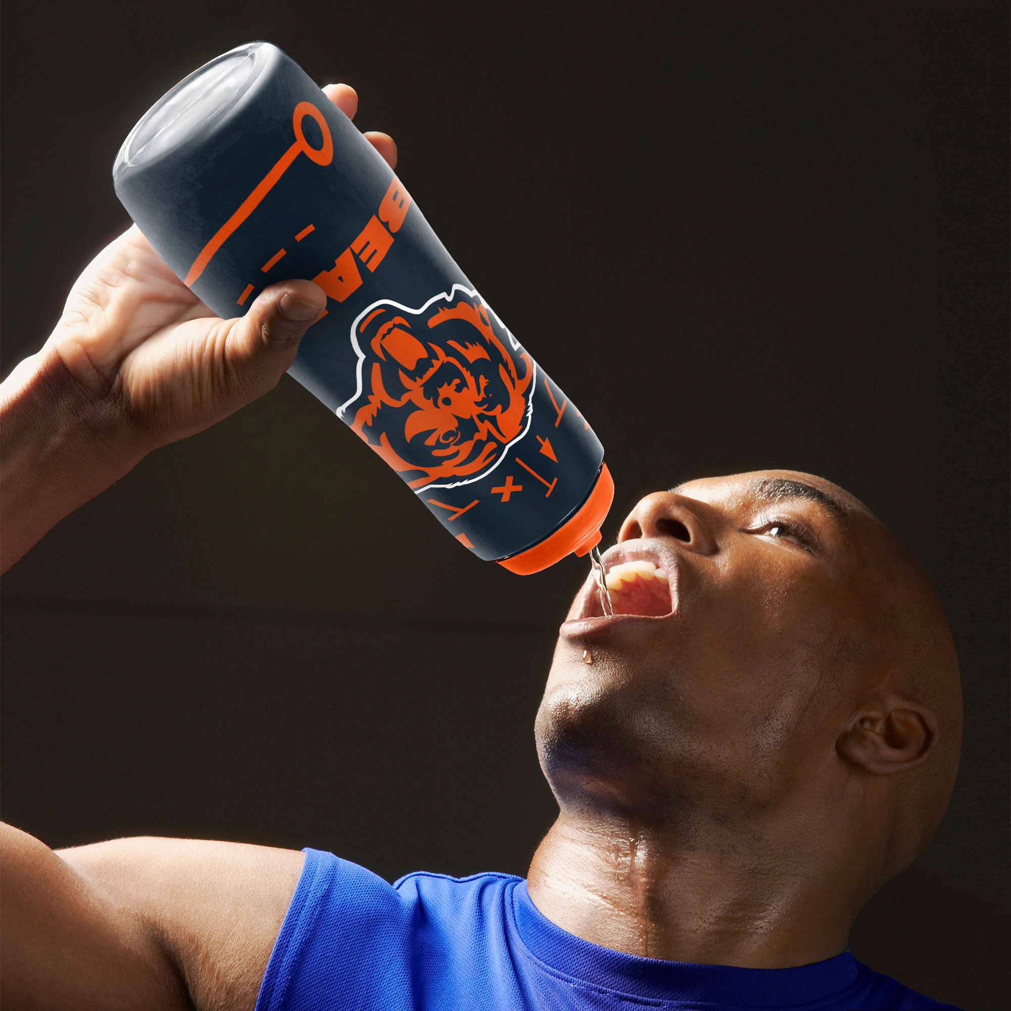 Party Animal Chicago Bears Squeezy Water Bottle product image