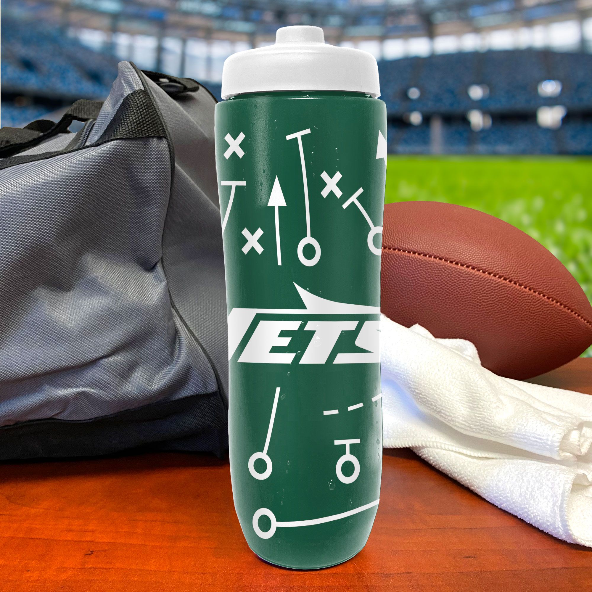 Party Animal New York Jets Squeezy Water Bottle product image