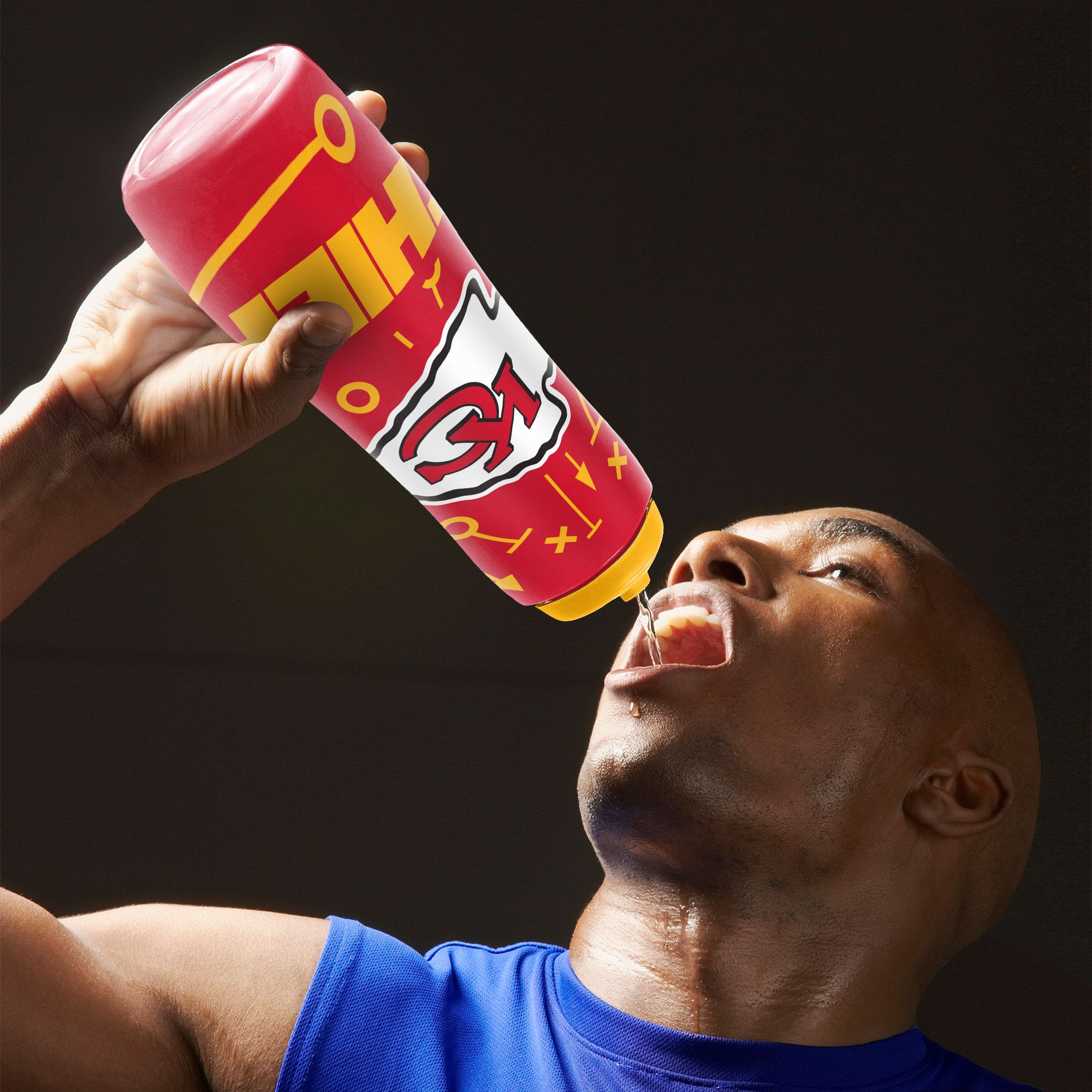 Party Animal Kansas City Chiefs Squeezy Water Bottle product image
