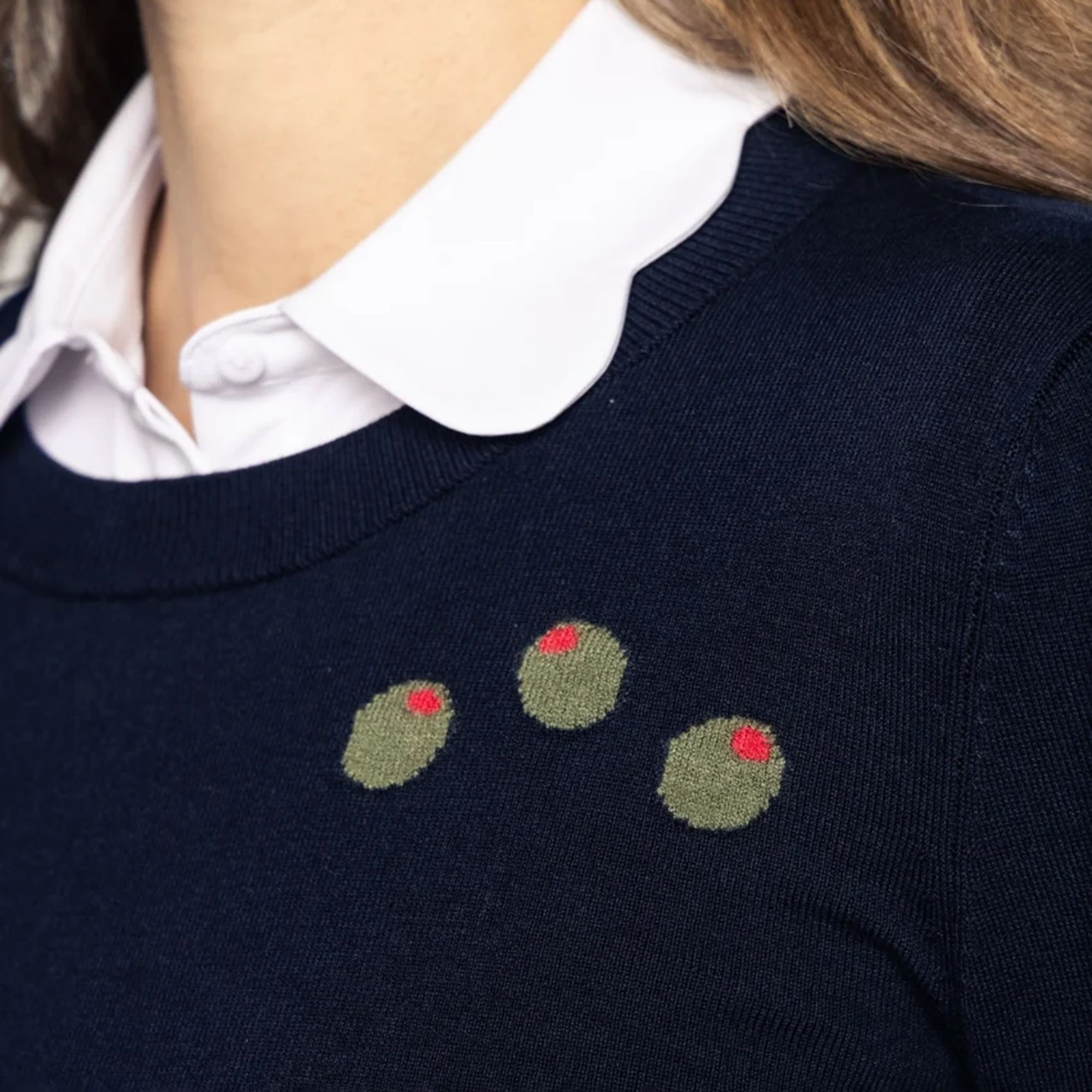 Golftini Women's Olives Crewneck Golf Sweater product image