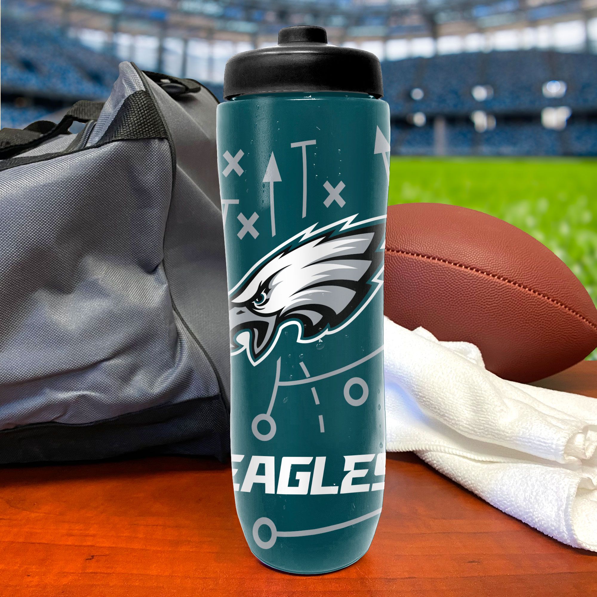 Party Animal Philadelphia Eagles Squeezy Water Bottle product image