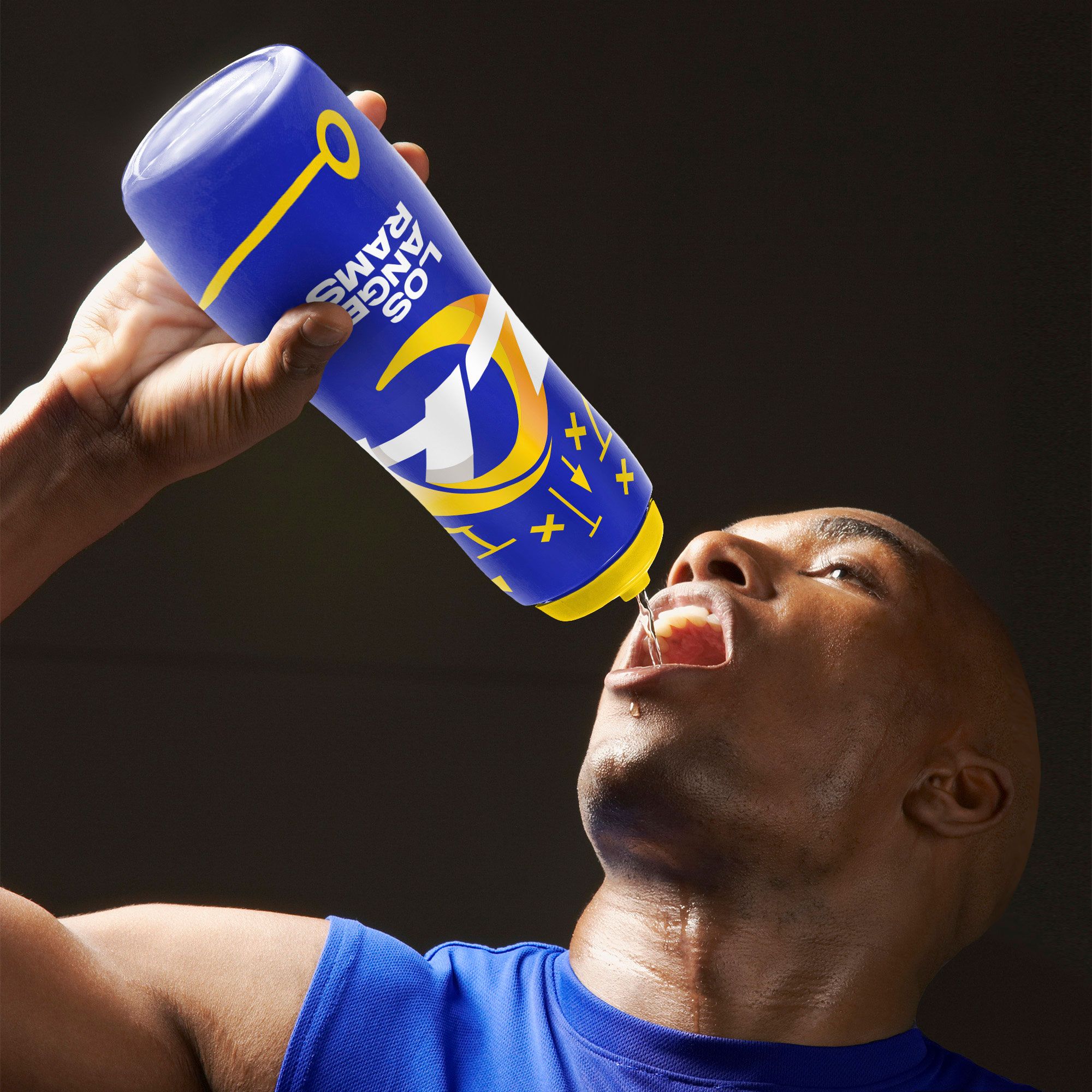 Party Animal Los Angeles Rams Squeezy Water Bottle product image