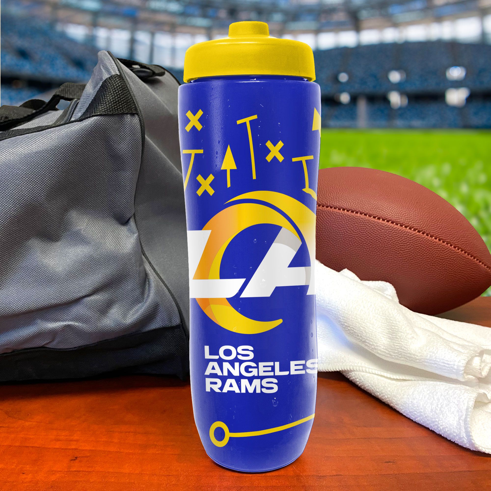 Party Animal Los Angeles Rams Squeezy Water Bottle product image