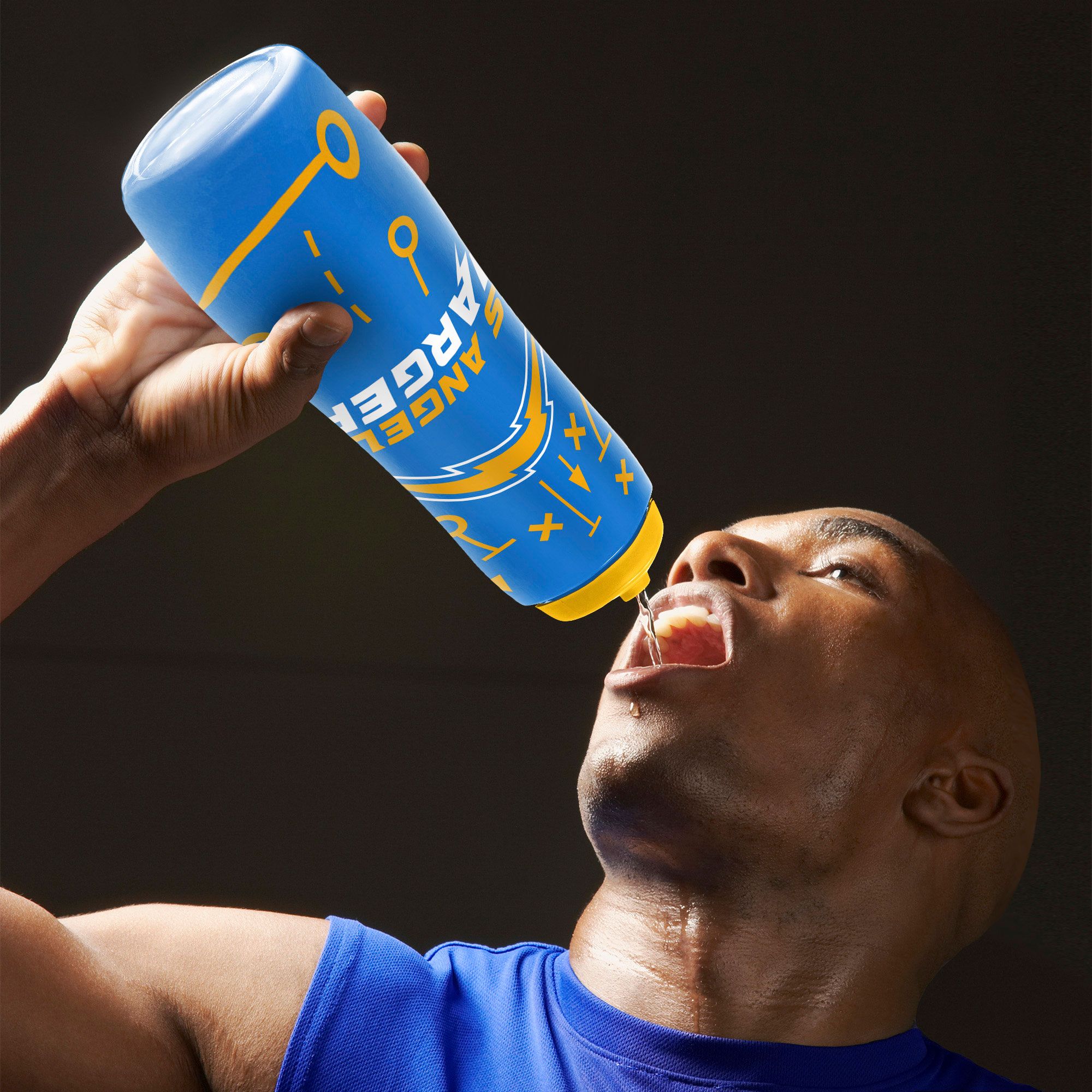 Party Animal Los Angeles Chargers Squeezy Water Bottle product image