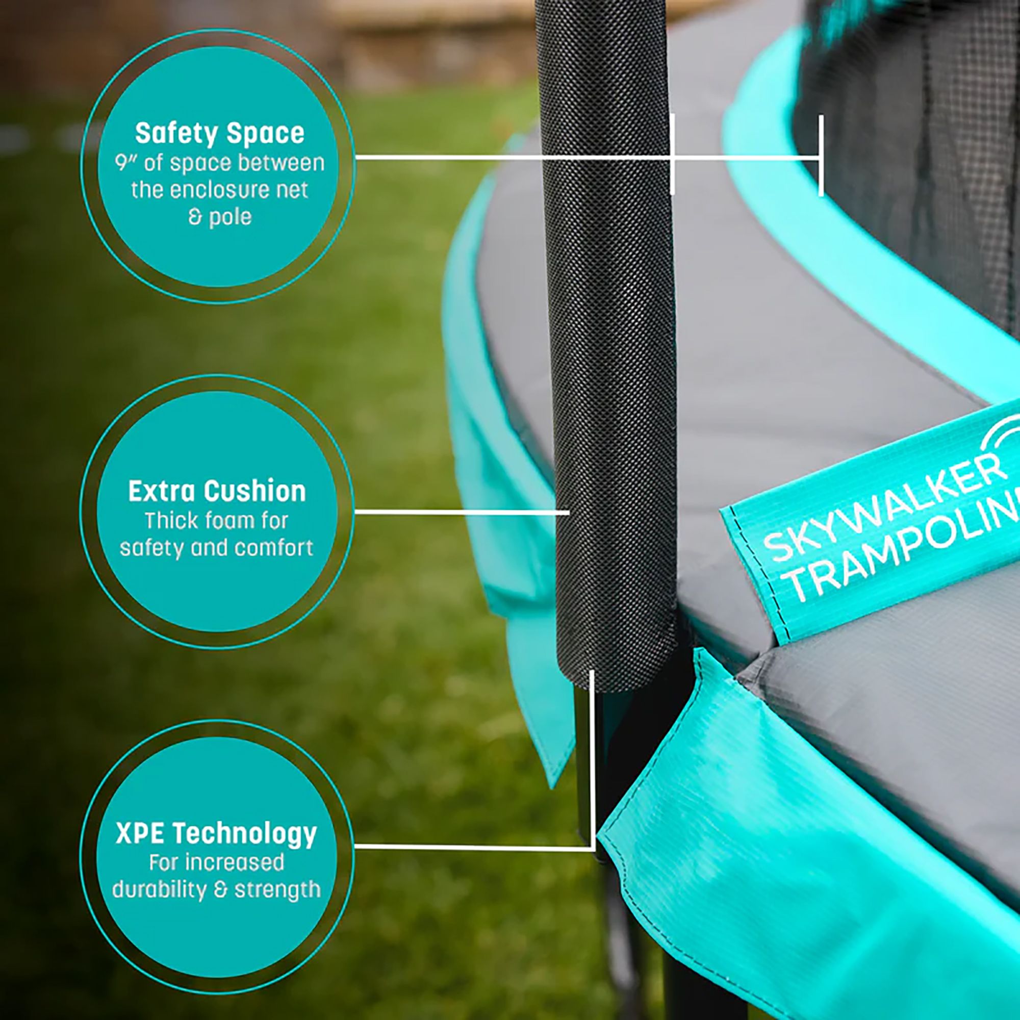 Skywalker Signature Series 15 Ft. Round Trampoline With Enclosure product image