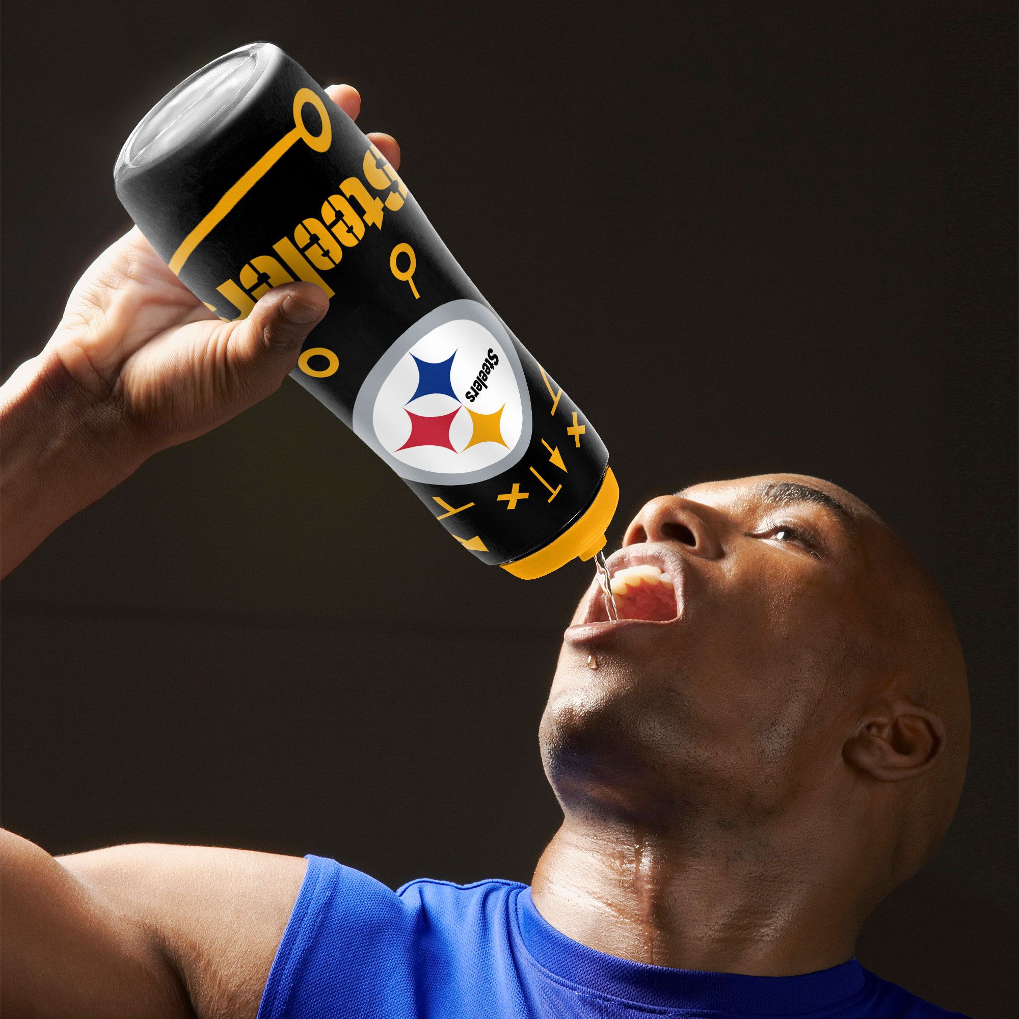 Party Animal Pittsburgh Steelers Squeezy Water Bottle product image