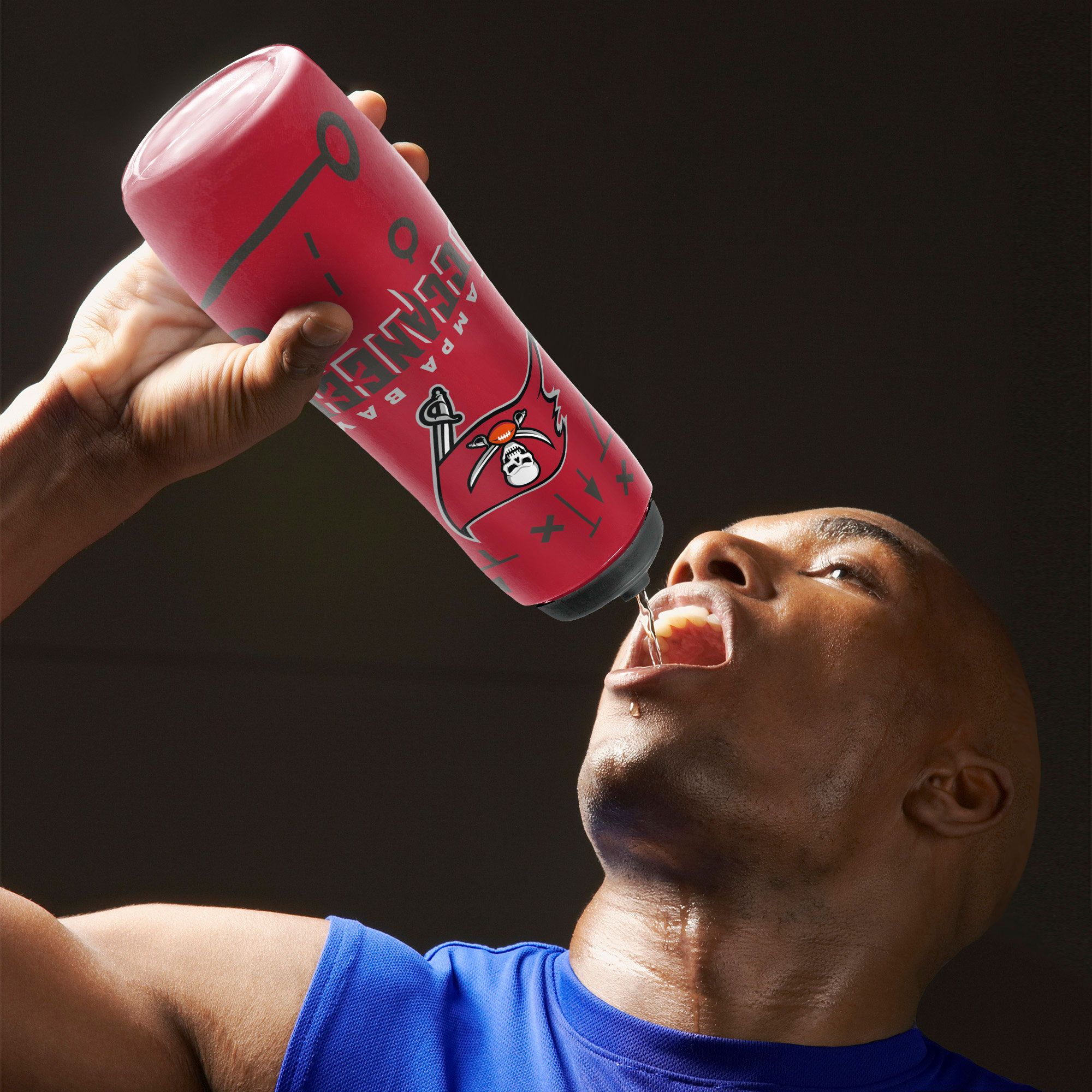 Party Animal Tampa Bay Buccaneers Squeezy Water Bottle product image