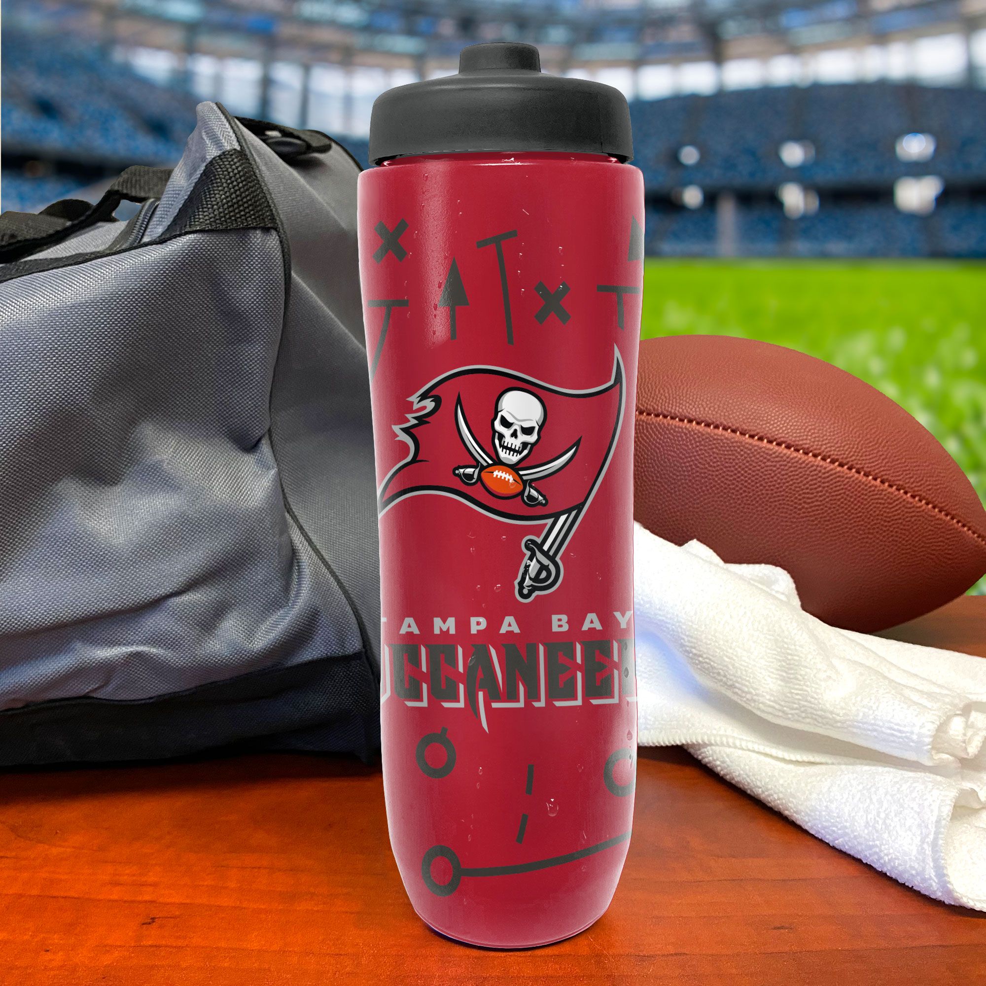 Party Animal Tampa Bay Buccaneers Squeezy Water Bottle product image