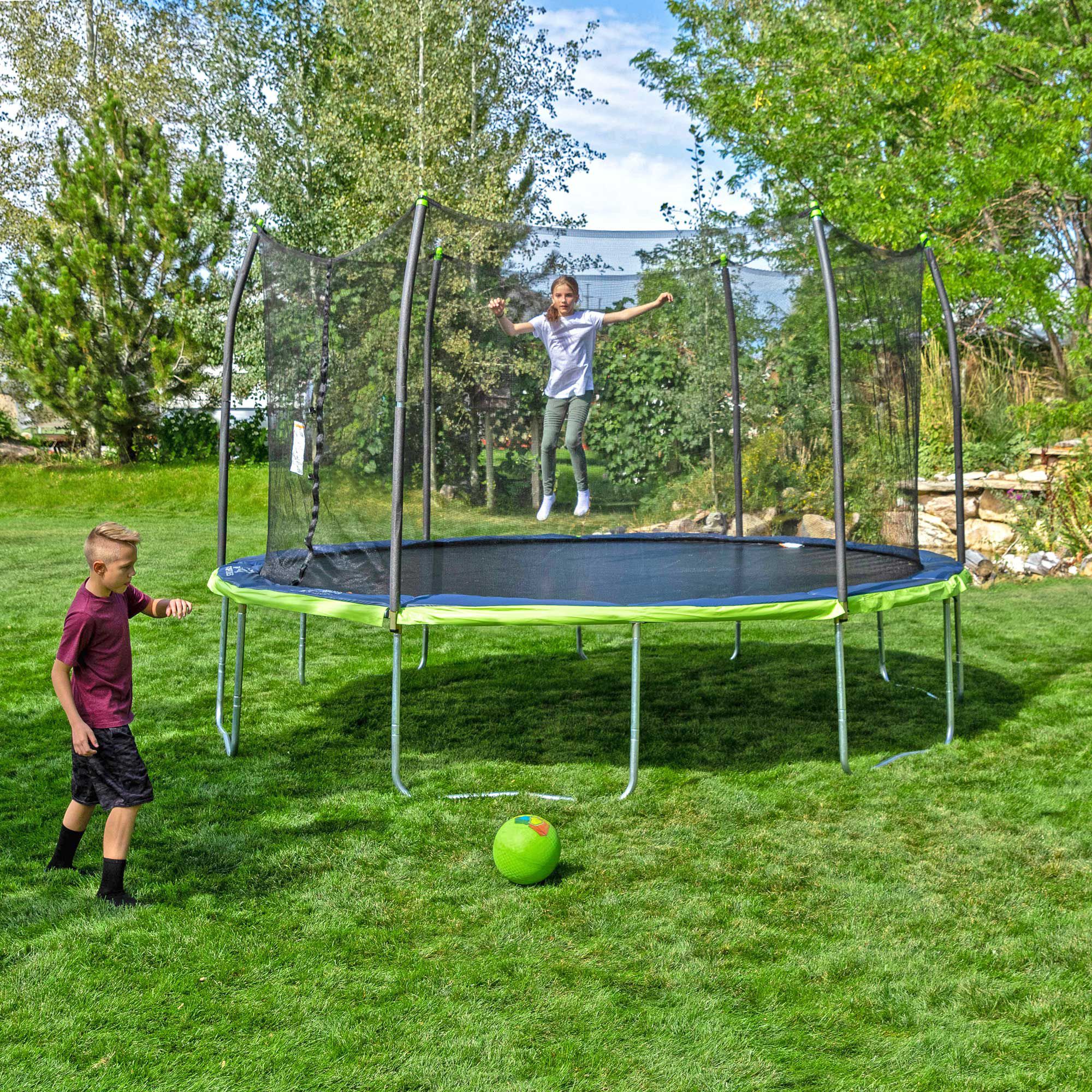 Skywalker Trampolines 15 Foot Oval Trampoline with Net