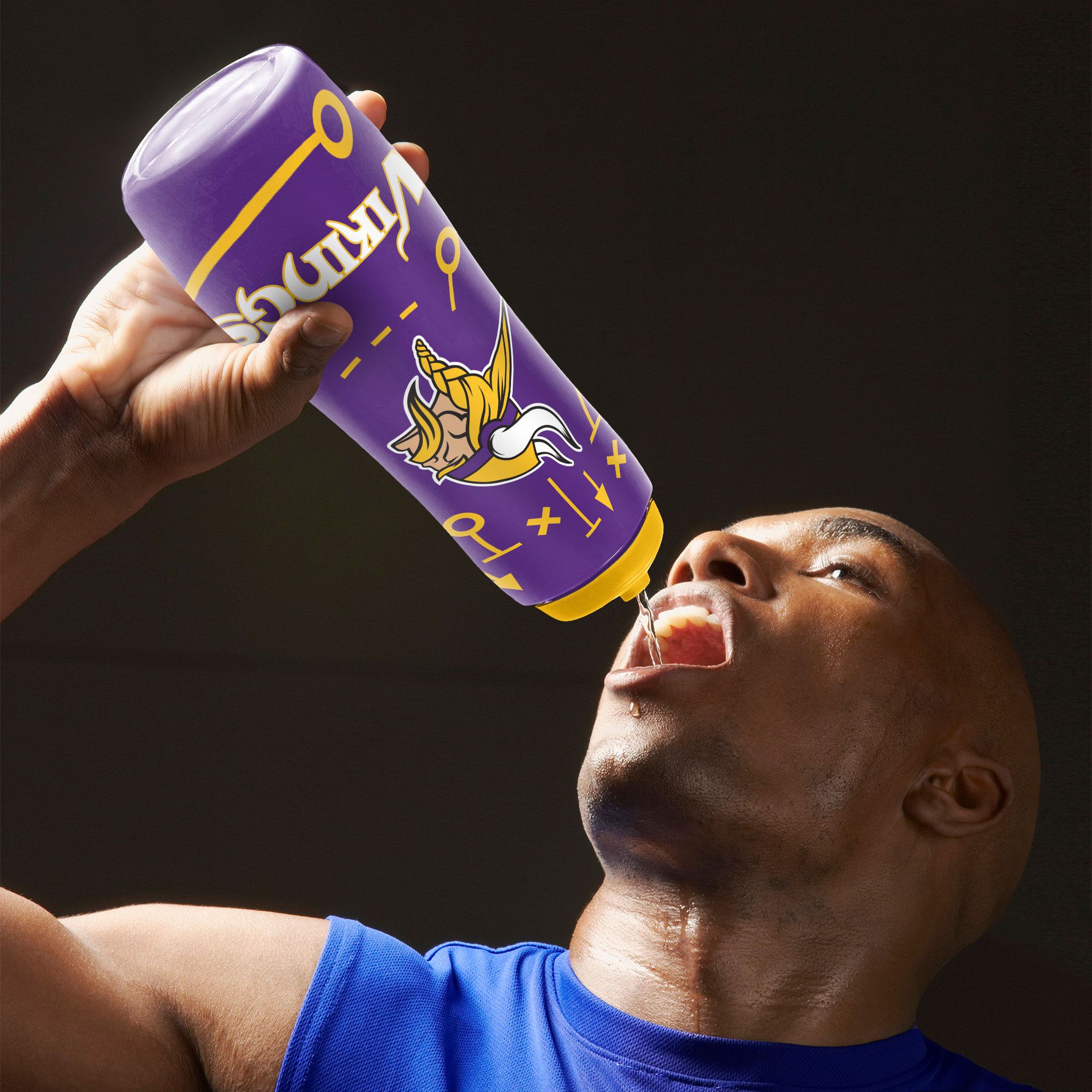 Party Animal Minnesota Vikings Squeezy Water Bottle product image