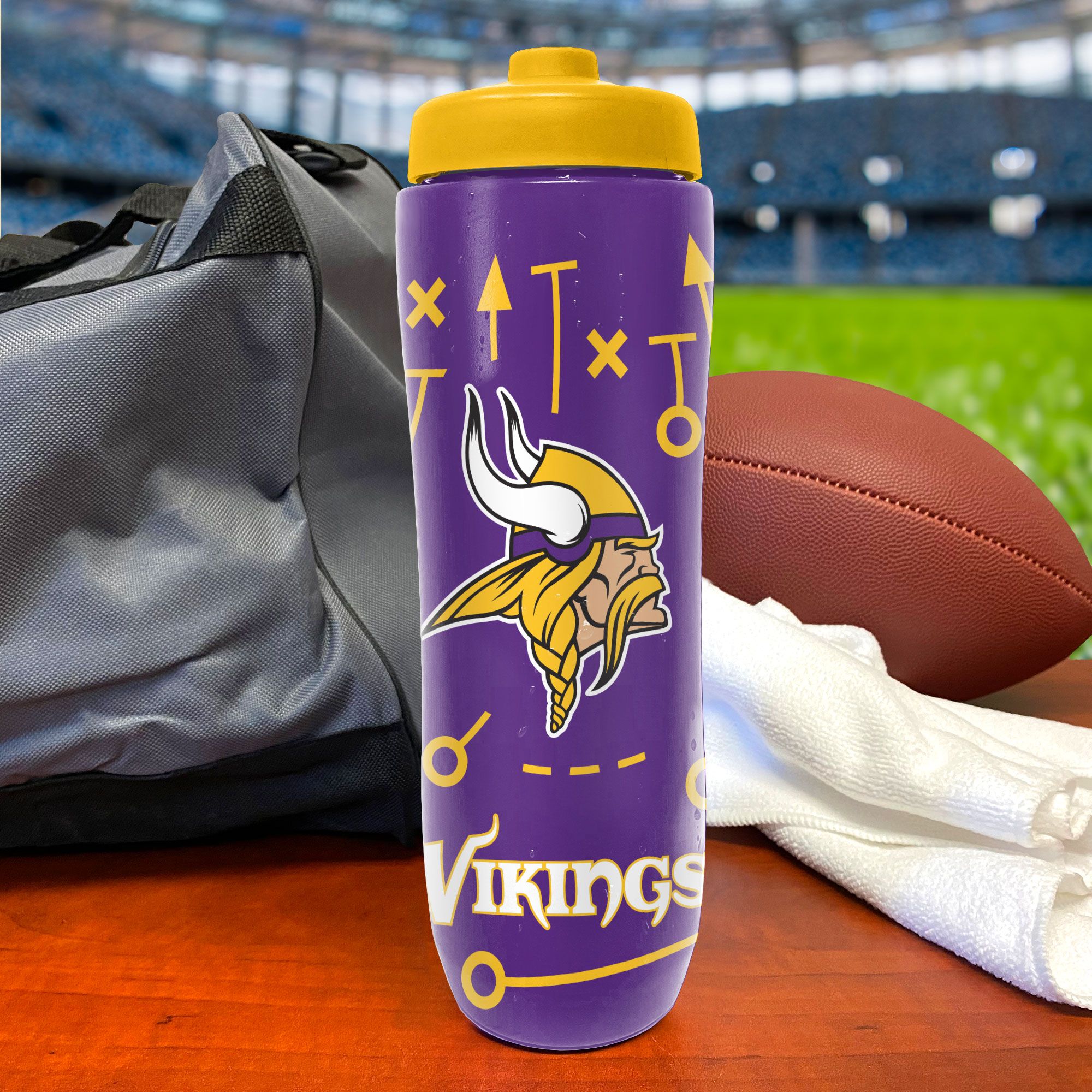 Party Animal Minnesota Vikings Squeezy Water Bottle product image