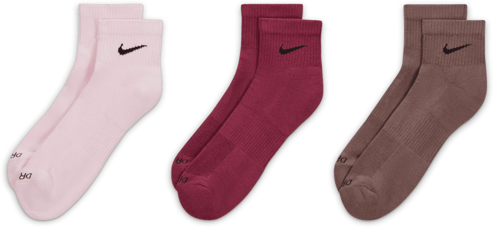 Nike Everyday Plus Cushion Ankle Training Socks - 3 Pack