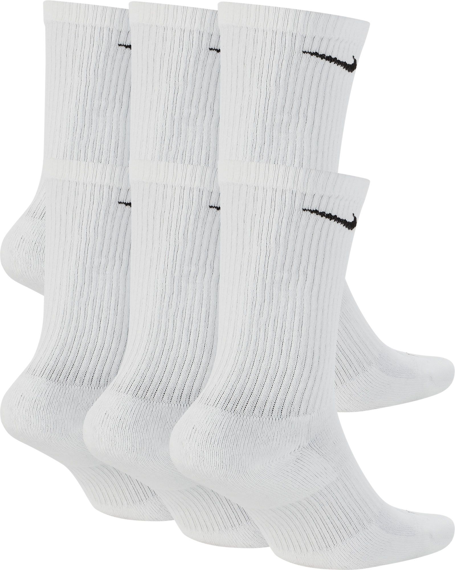 nike training crew socks white