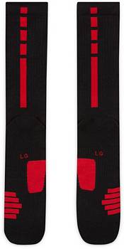NIKE Elite Basketball Crew Socks-Small, Black/Varsity Red