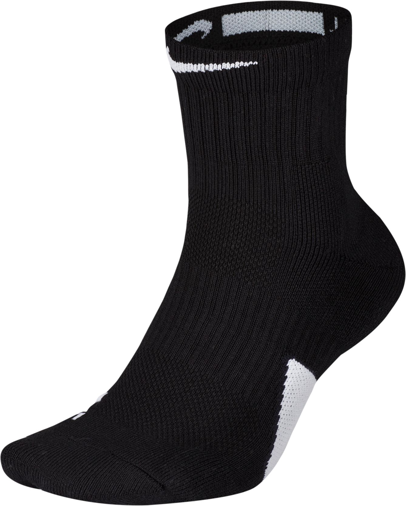 black and white elite socks