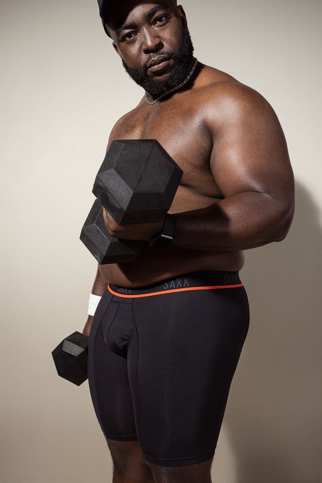 SAXX Men's Kinetic Light Compression Mesh Long Leg Boxer Brief product image