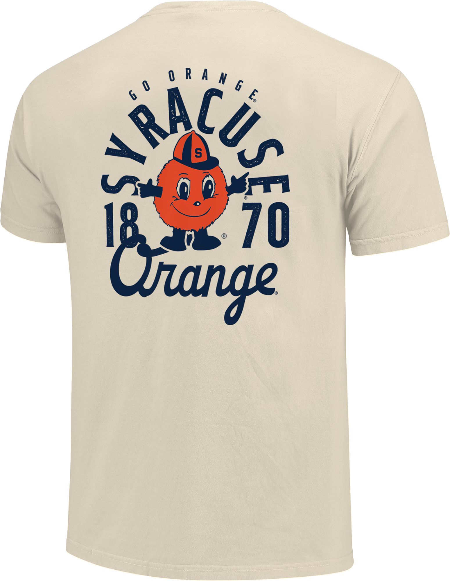 Image One Men's Syracuse Orange Ivory Mascot Local T-Shirt