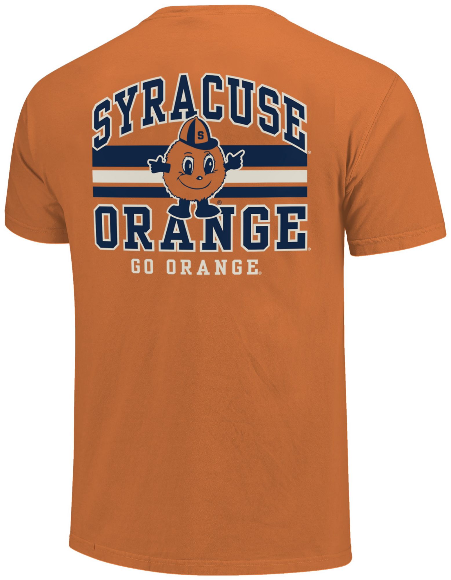 Image One Men's Syracuse Orange Burnt Orange Mascot Arched Short Sleeve T-Shirt product image