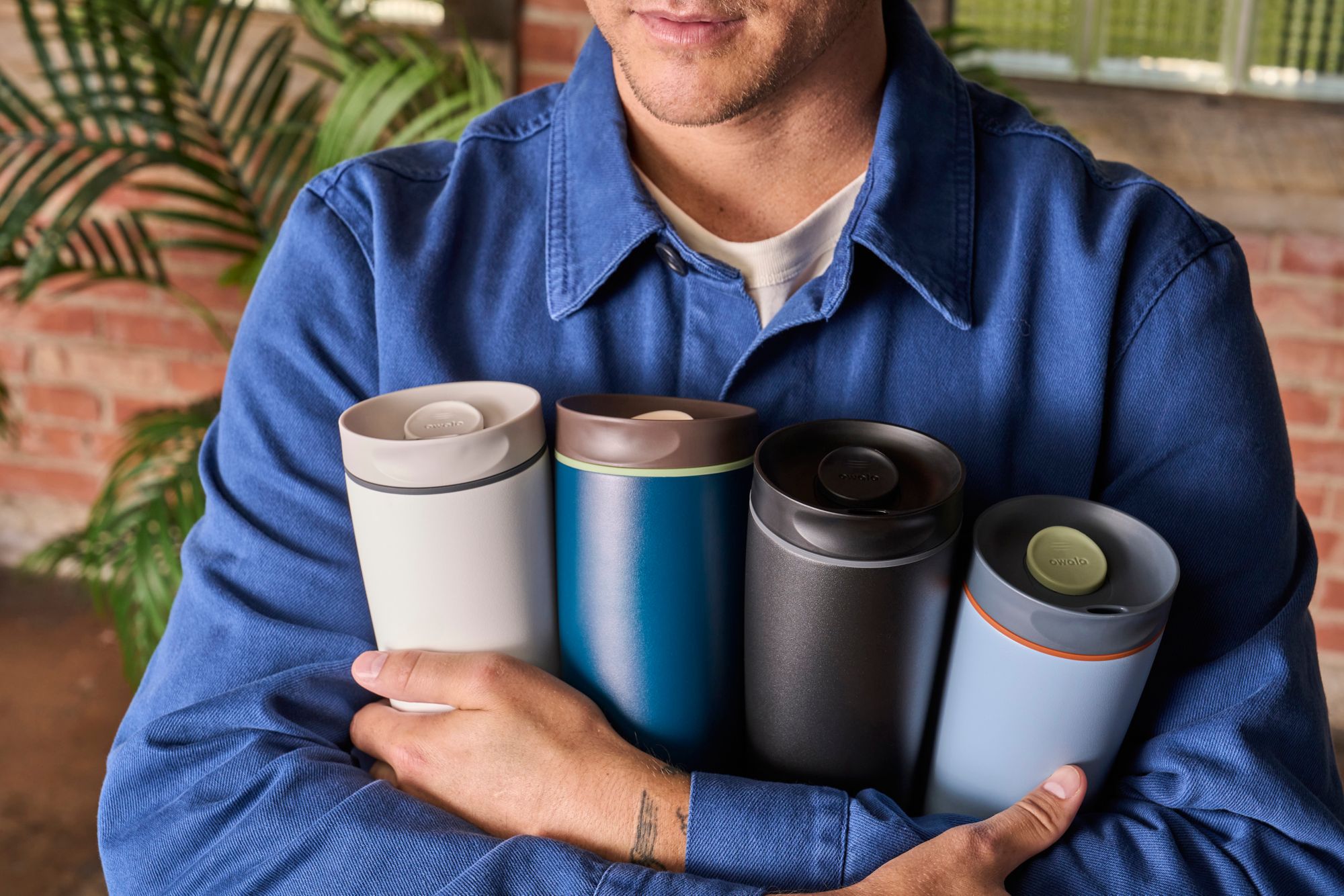 Owala 20 oz. Stainless Steel SmoothSip Slider Coffee Tumbler product image