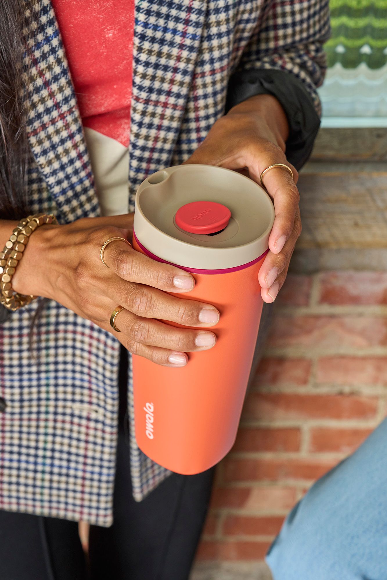 Owala 20 oz. Stainless Steel SmoothSip Slider Coffee Tumbler product image