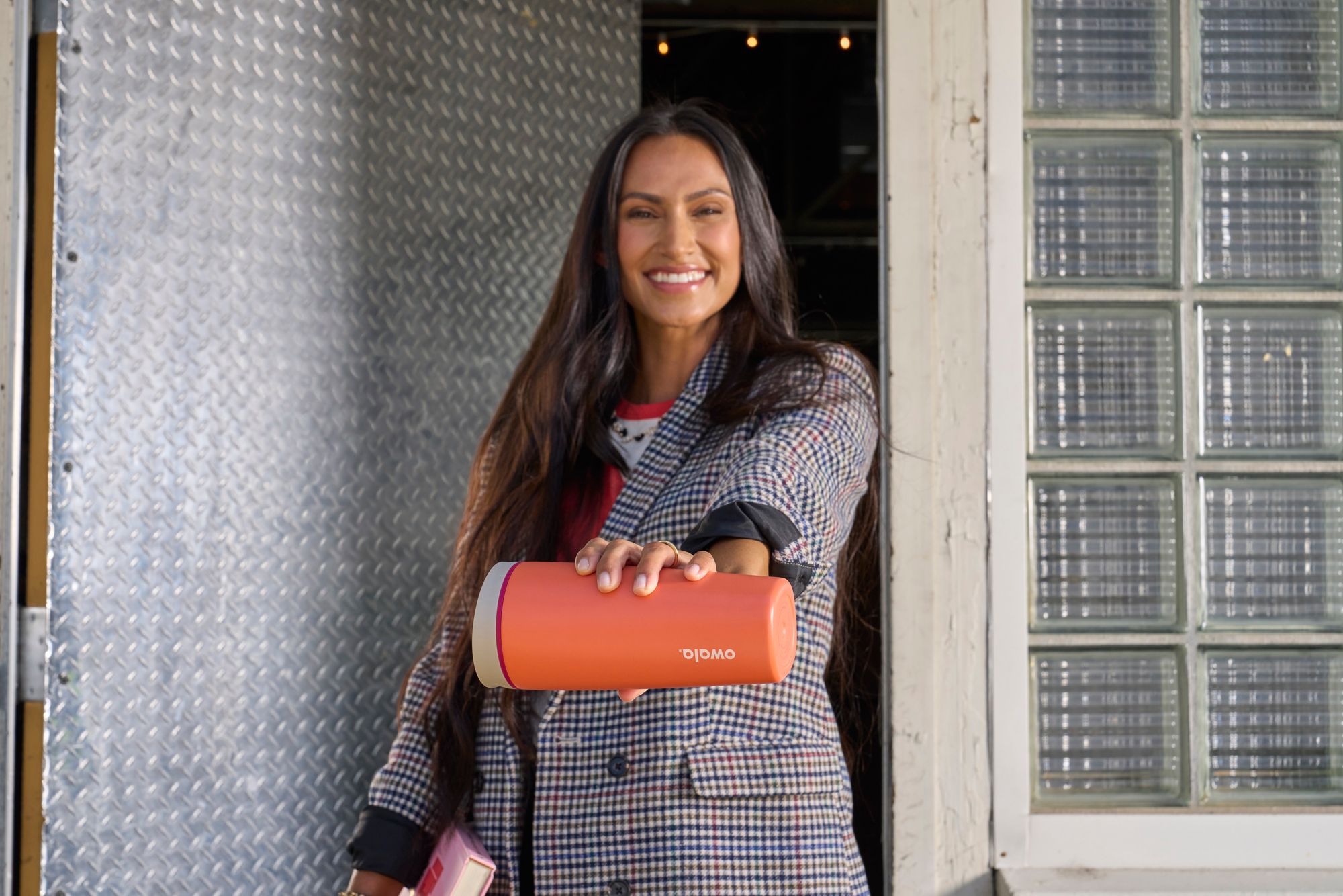 Owala 20 oz. Stainless Steel SmoothSip Slider Coffee Tumbler product image