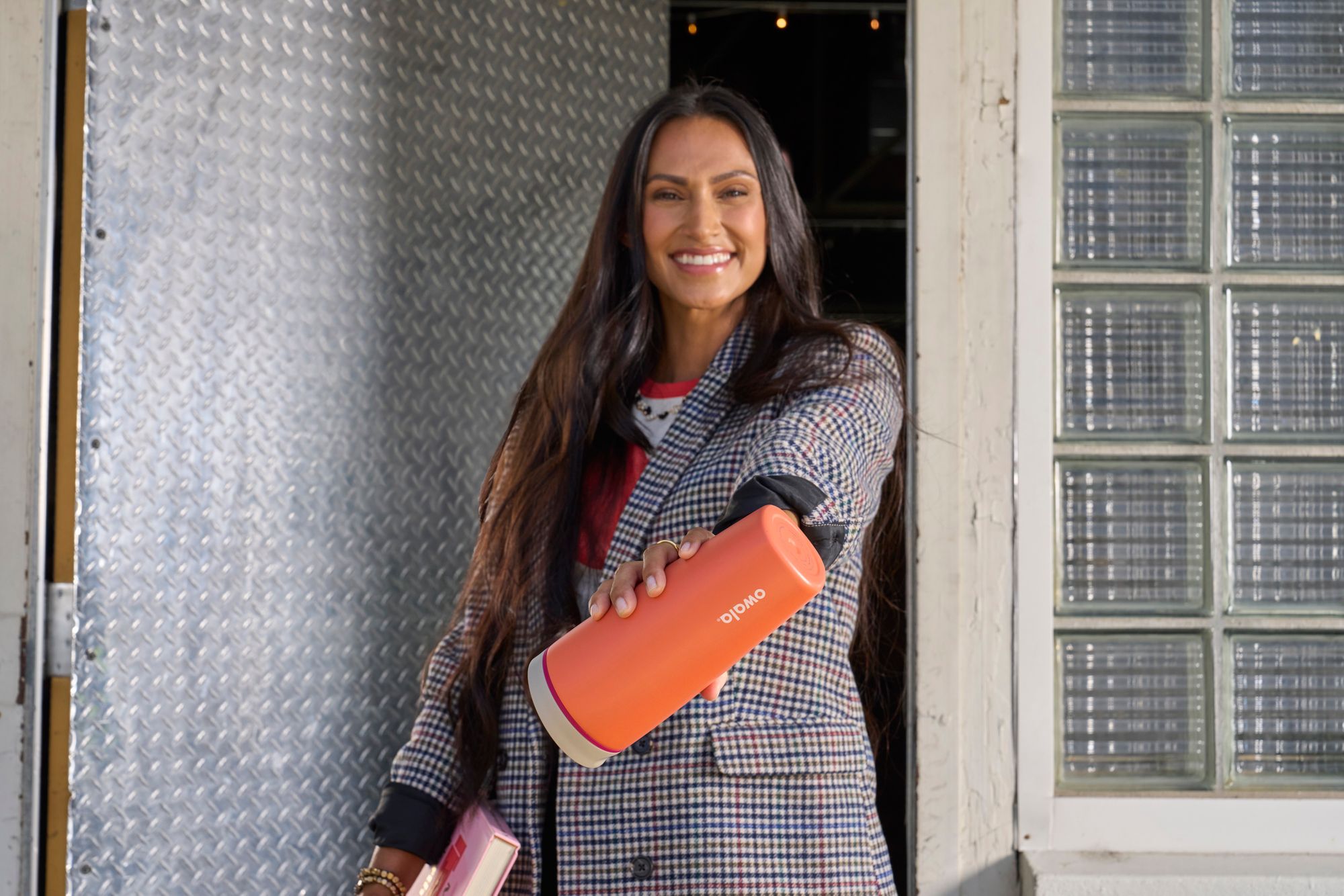 Owala 20 oz. Stainless Steel SmoothSip Slider Coffee Tumbler product image