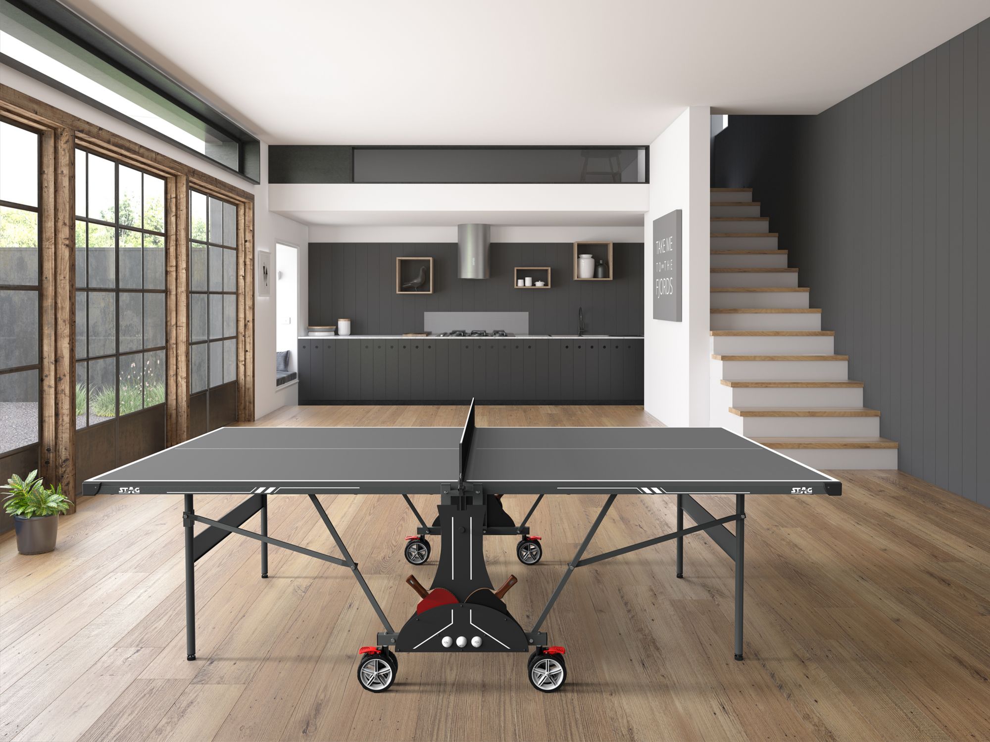 Kettler Stealth Indoor Table Tennis Table Bundle product image
