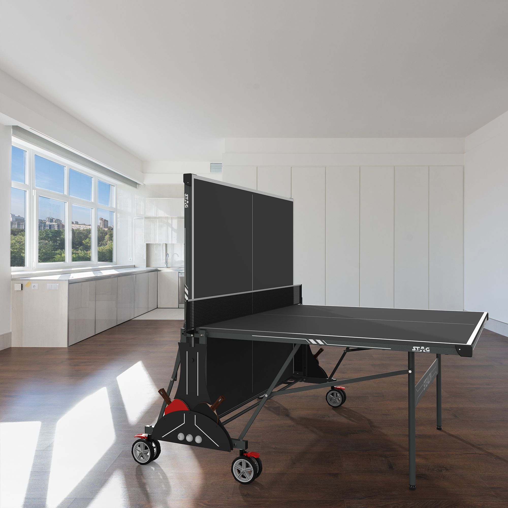 Kettler Stealth Indoor Table Tennis Table Bundle product image