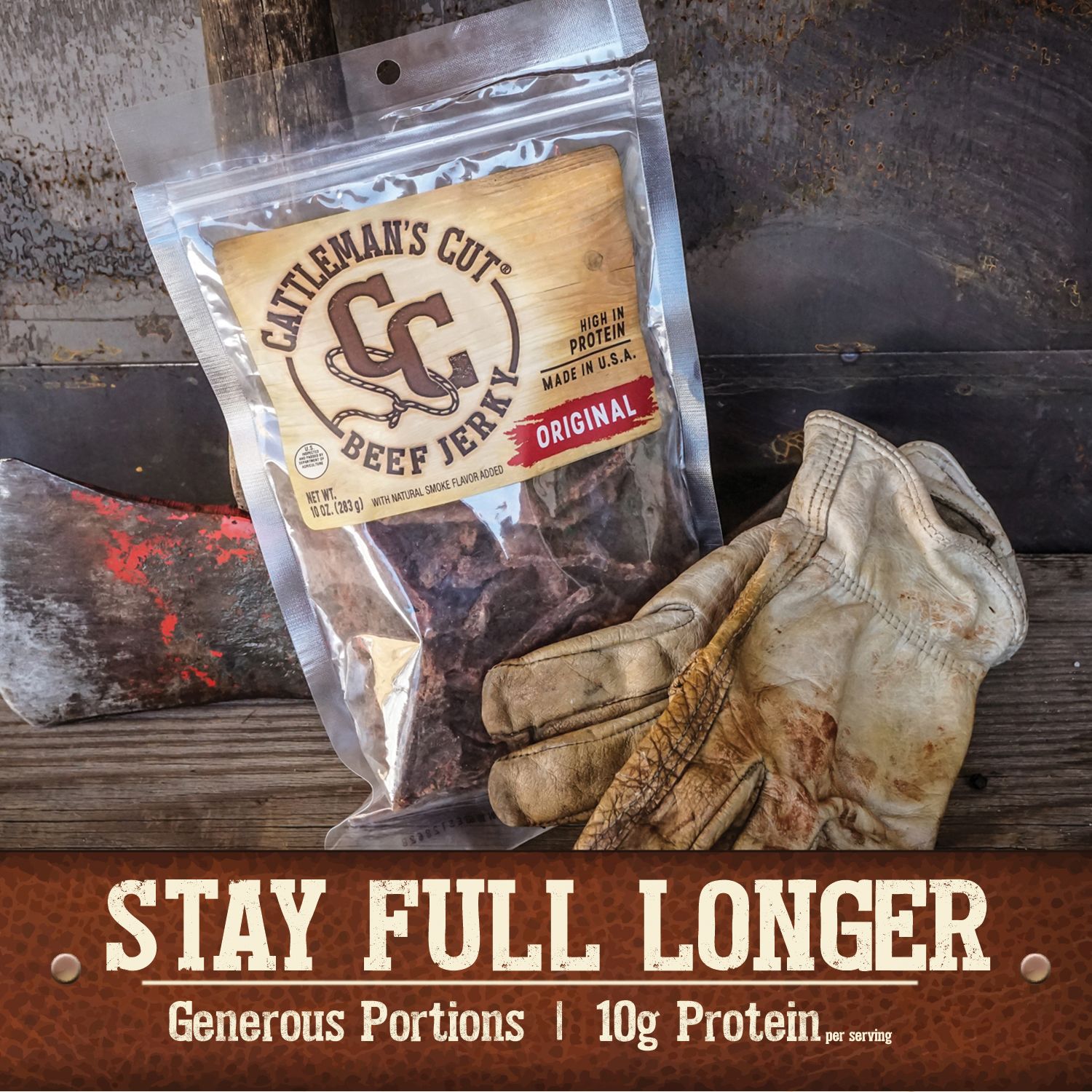 Cattleman's Cut 10 oz. Hardwood Smoked Beef Jerky product image