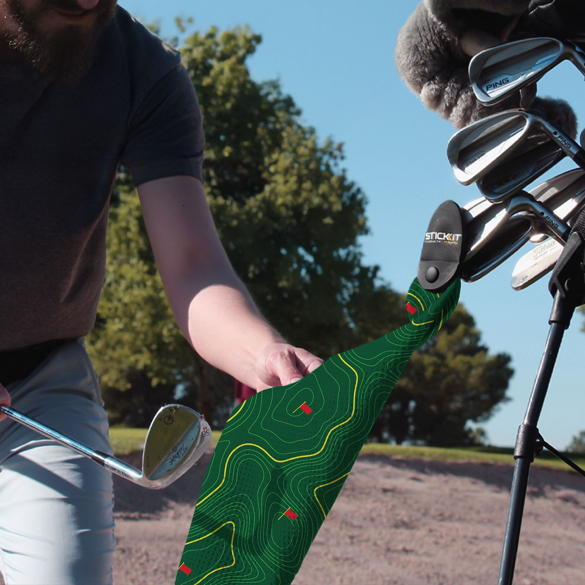 STICKIT Magnetic Golf Towel product image