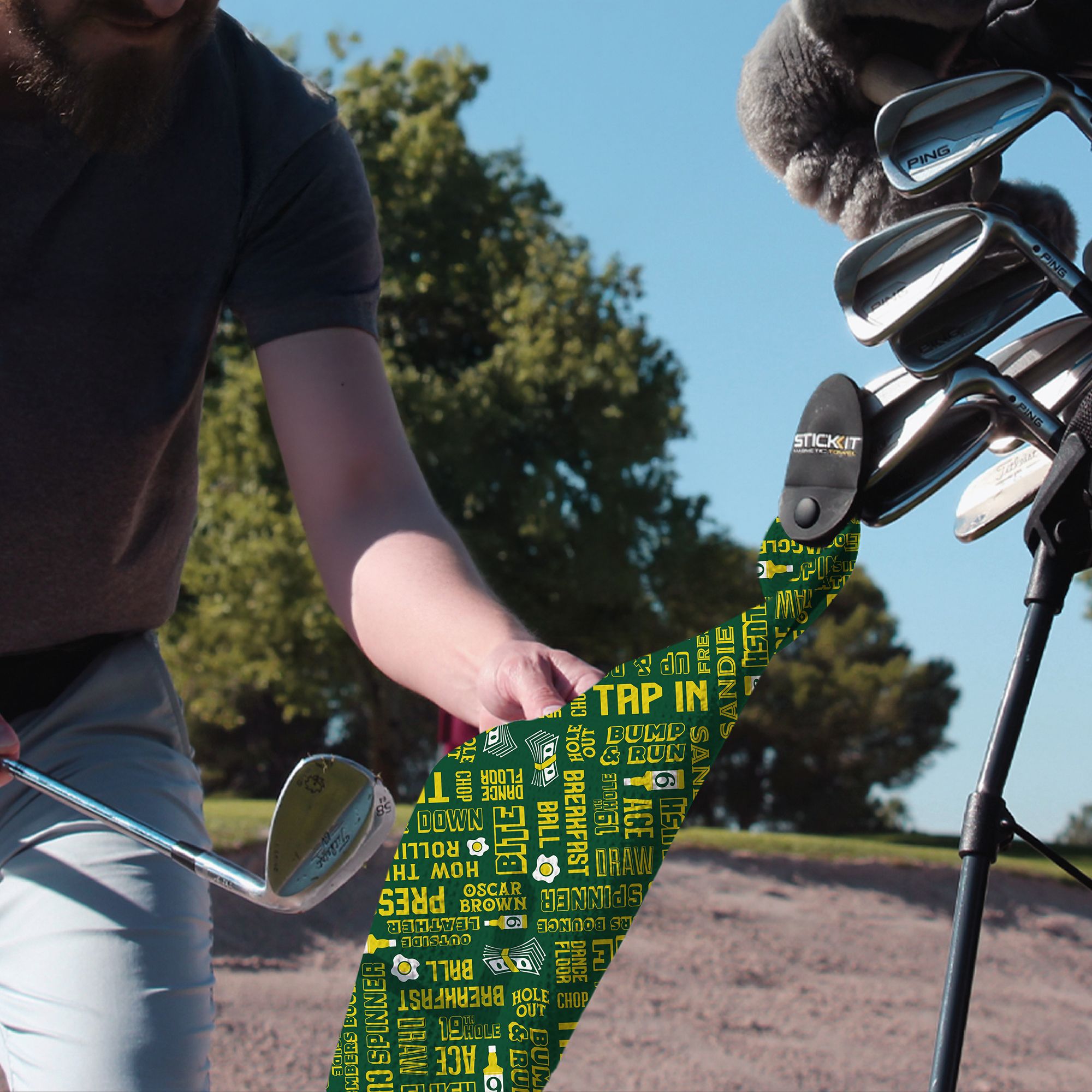 STICKIT Magnetic Golf Towel product image