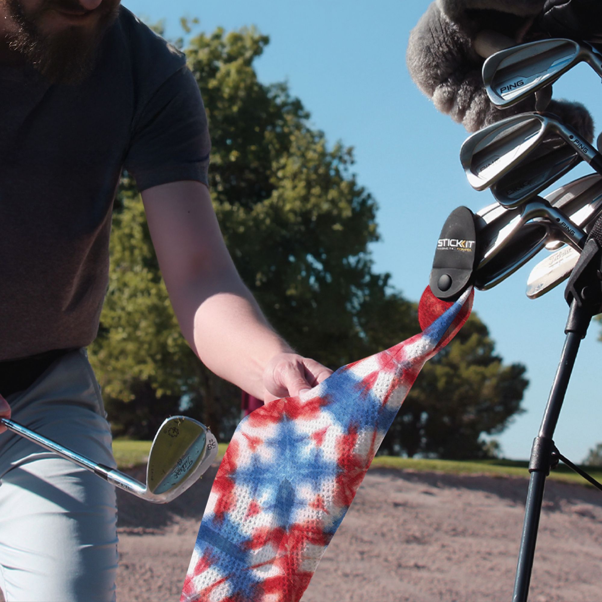 STICKIT Magnetic Golf Towel product image