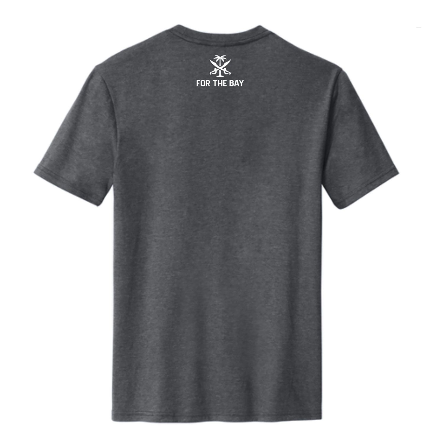 For the Bay Clothing Co. Adult Tampa Grey Pirate T-Shirt product image