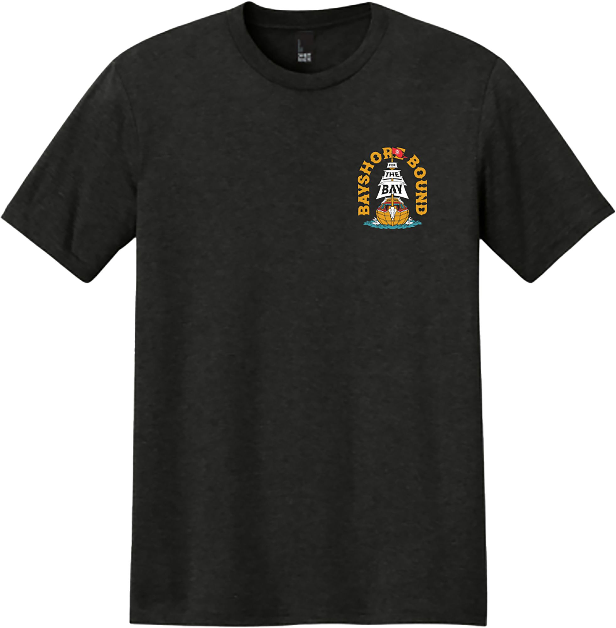 For the Bay Clothing Co. Adult Black Bayshore Ship T-Shirt product image