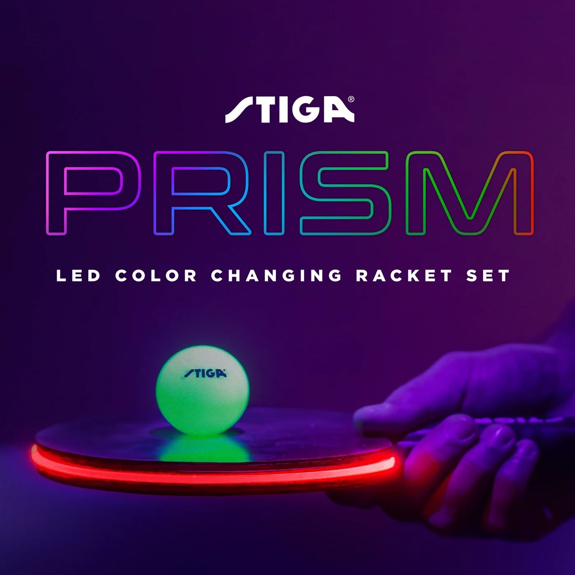 STIGA Prism LED Color Changing Table Tennis Paddle Set product image