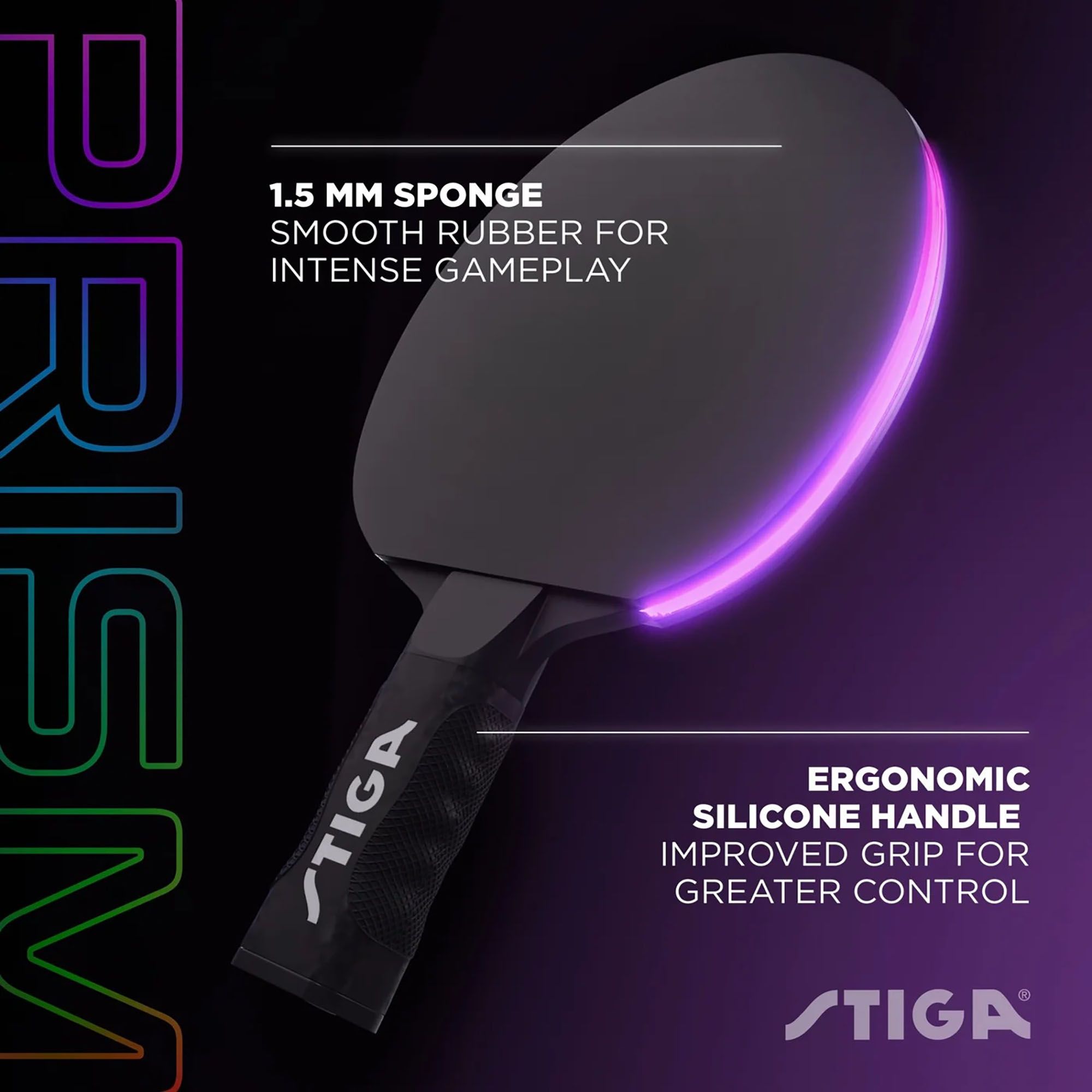 STIGA Prism LED Color Changing Table Tennis Paddle Set product image