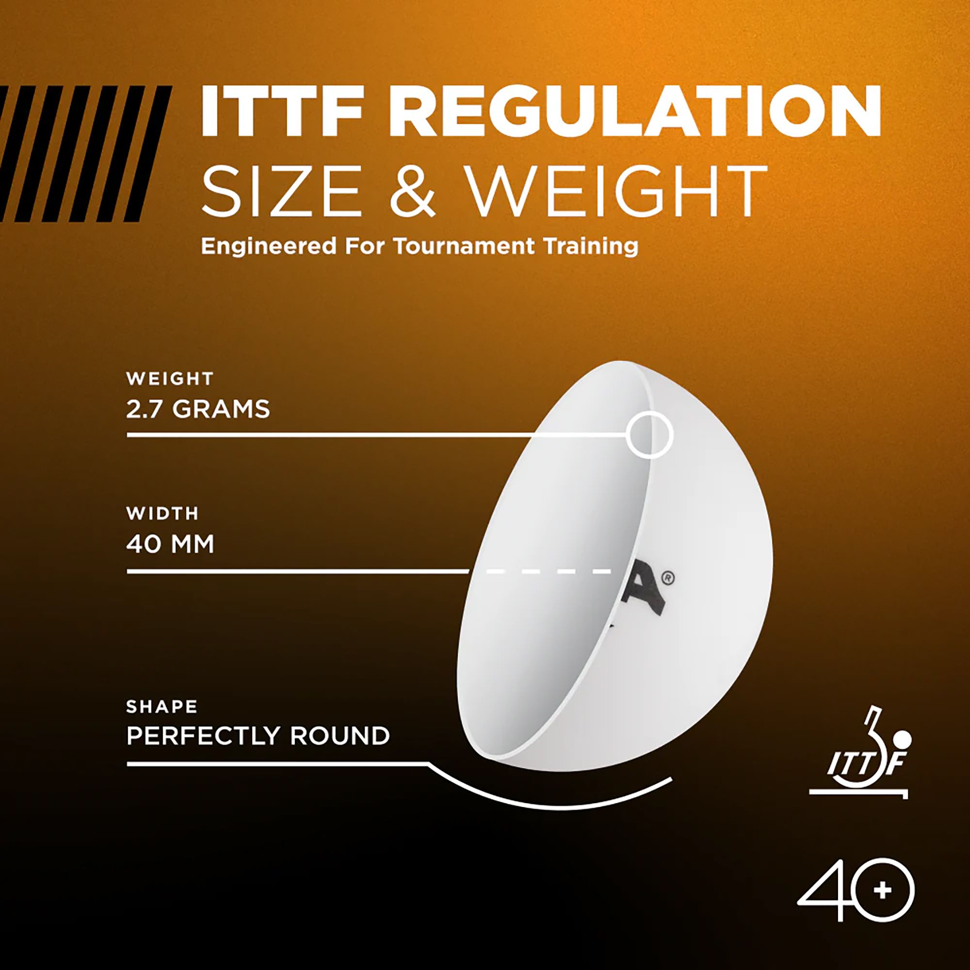 Stiga Three-Star Table Tennis Balls 24 Pack product image