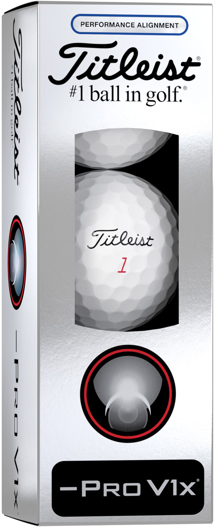 Titleist 2025 Pro V1x Left Dash Performance Alignment Golf Balls product image