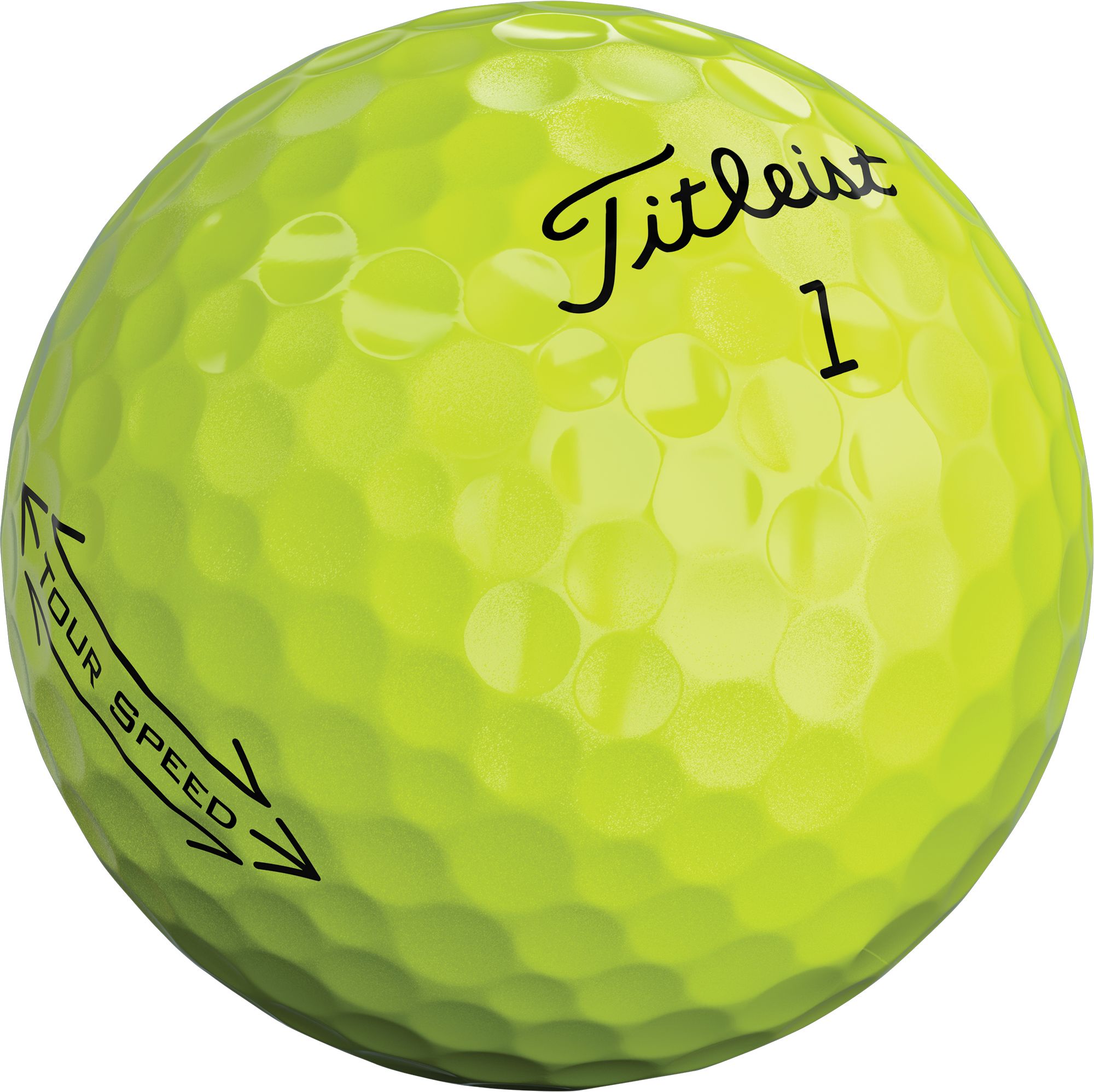 Titleist 2020 Tour Speed Yellow Personalized Golf Balls product image