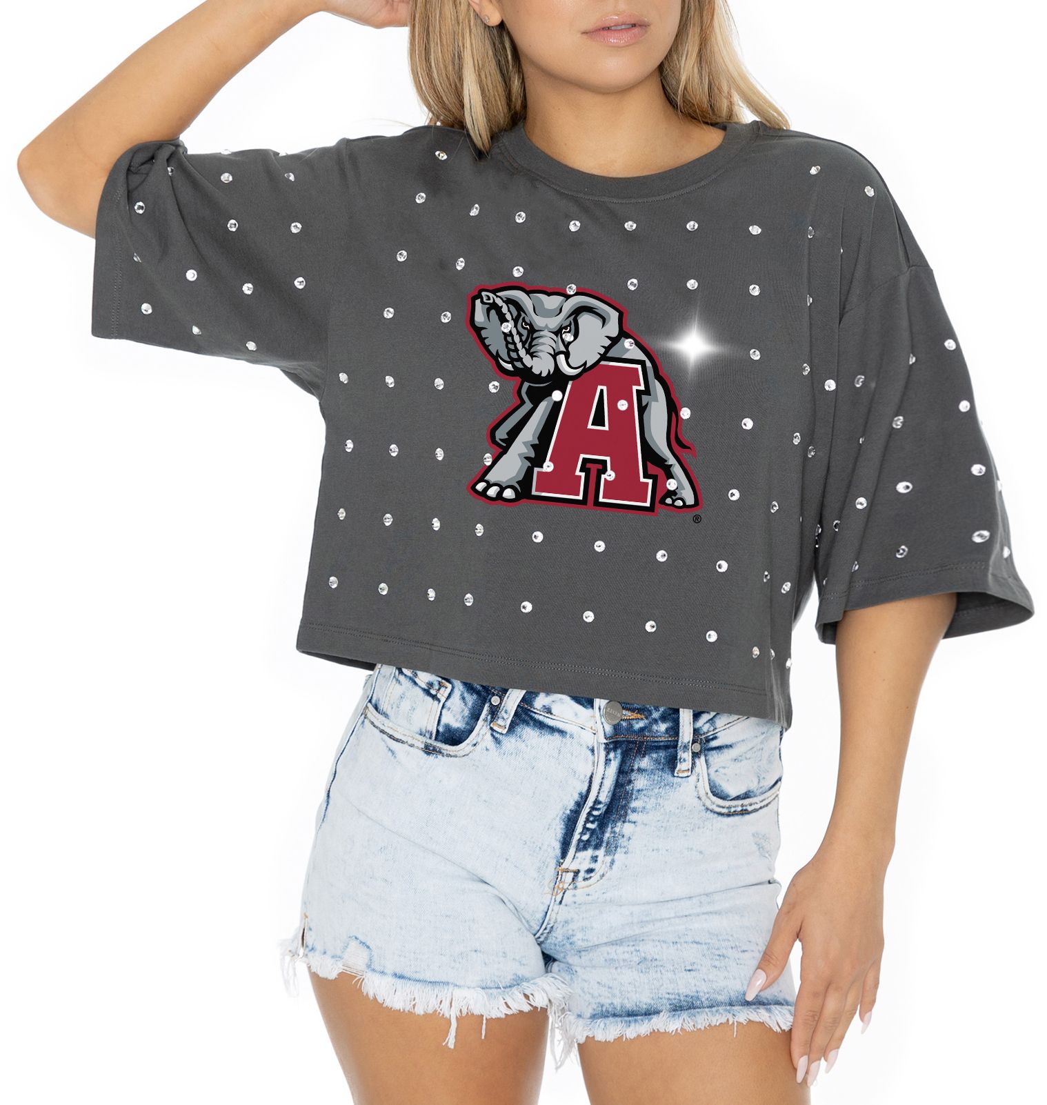 Gameday Couture Women's Alabama Crimson Tide Grey Just In Time T-Shirt product image