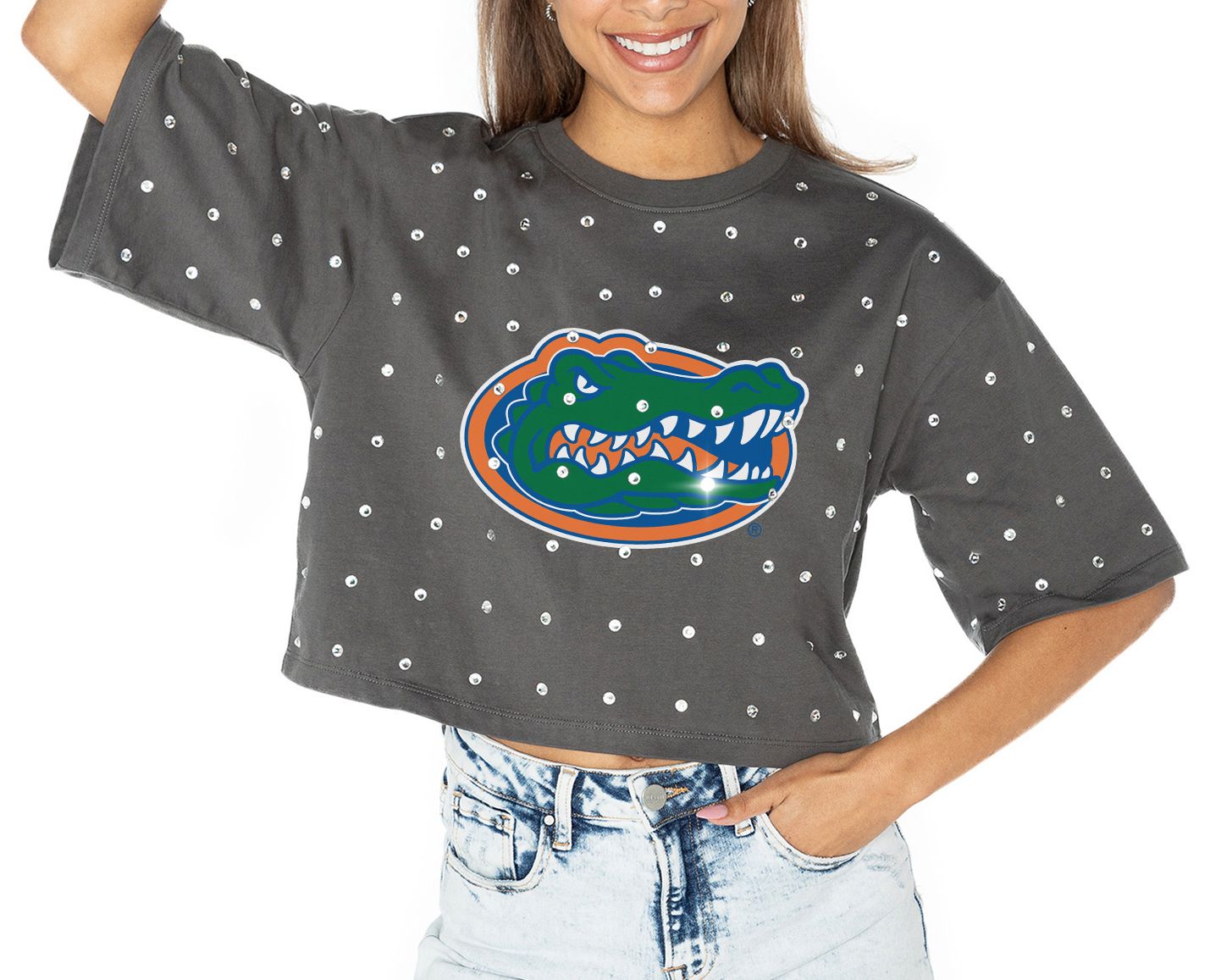 Gameday Couture Women's Florida Gators Grey Just In Time T-Shirt product image