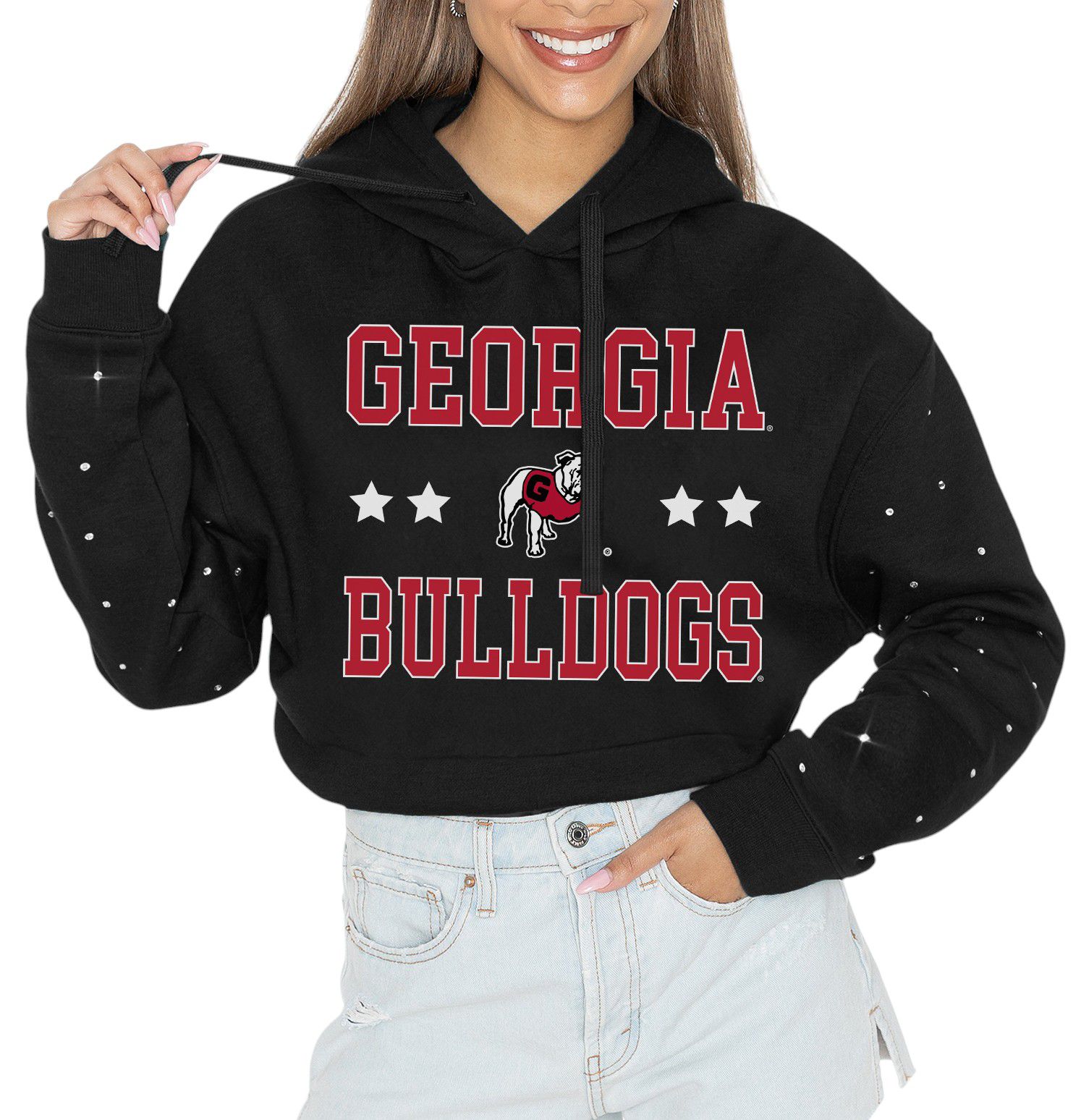 Gameday Couture Women's Georgia Bulldogs Black Rhinestone Pullover Hoodie product image