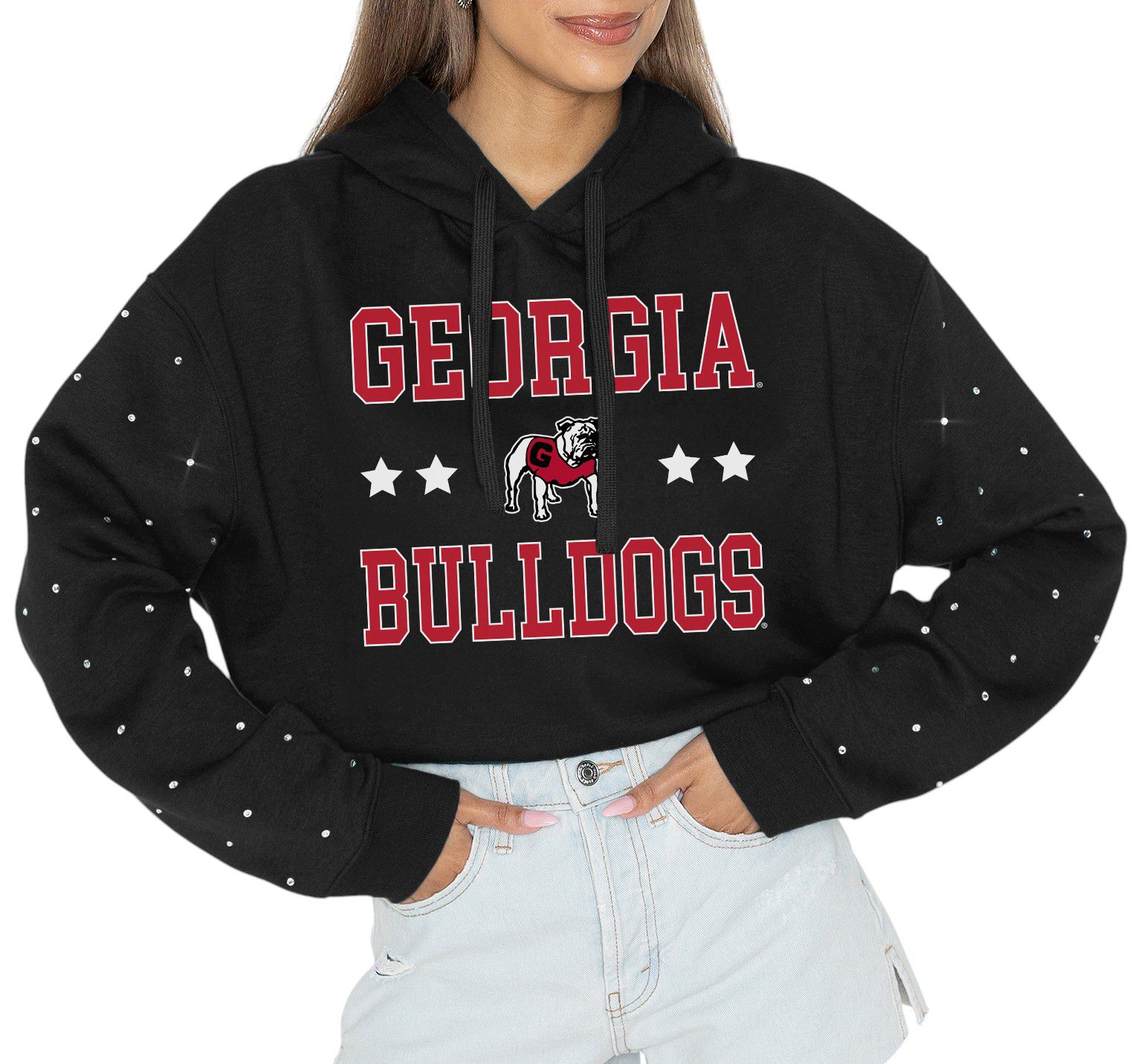 Gameday Couture Women's Georgia Bulldogs Black Rhinestone Pullover Hoodie product image