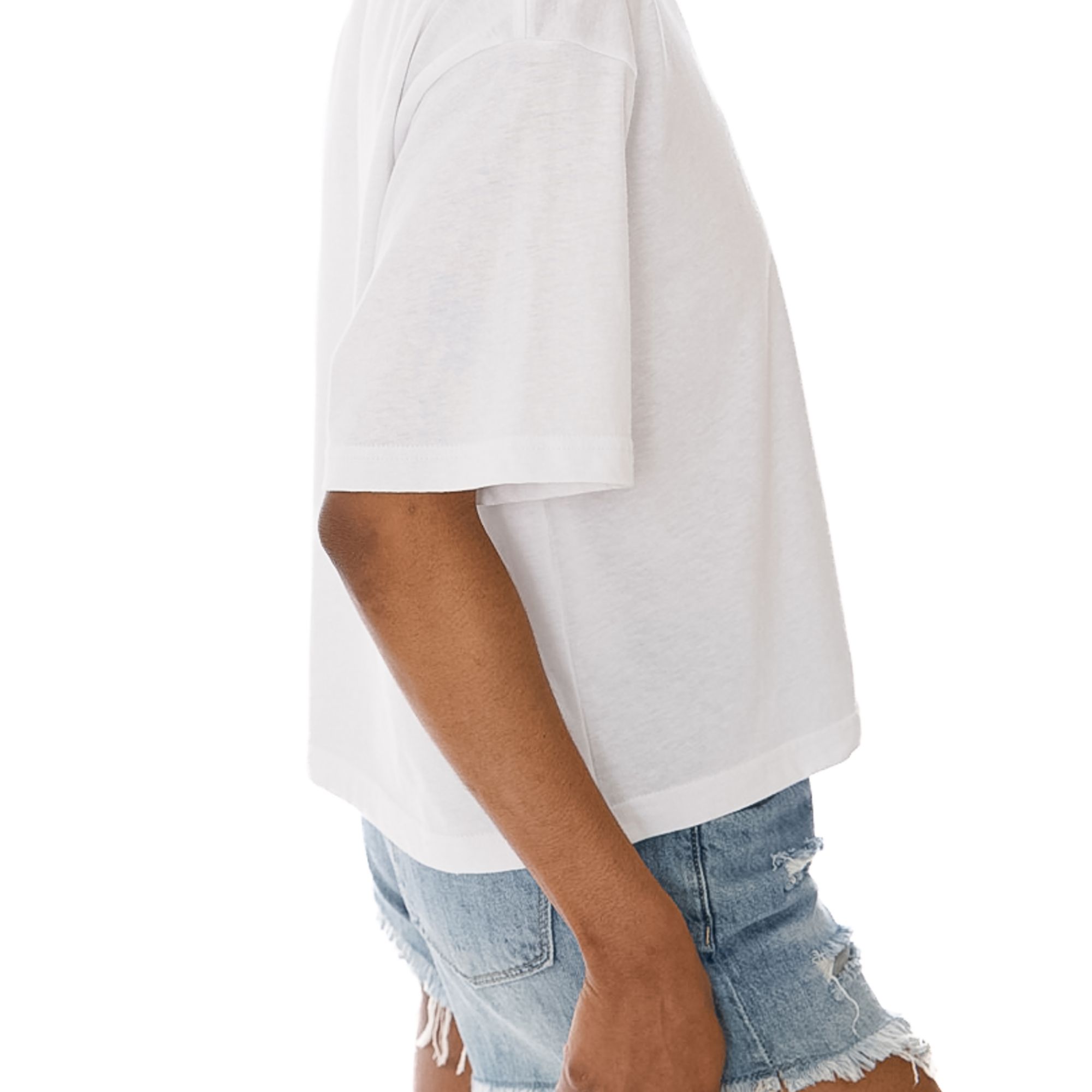 Gameday Couture Women's Boston University Terriers Boxy White Cropped T-Shirt product image