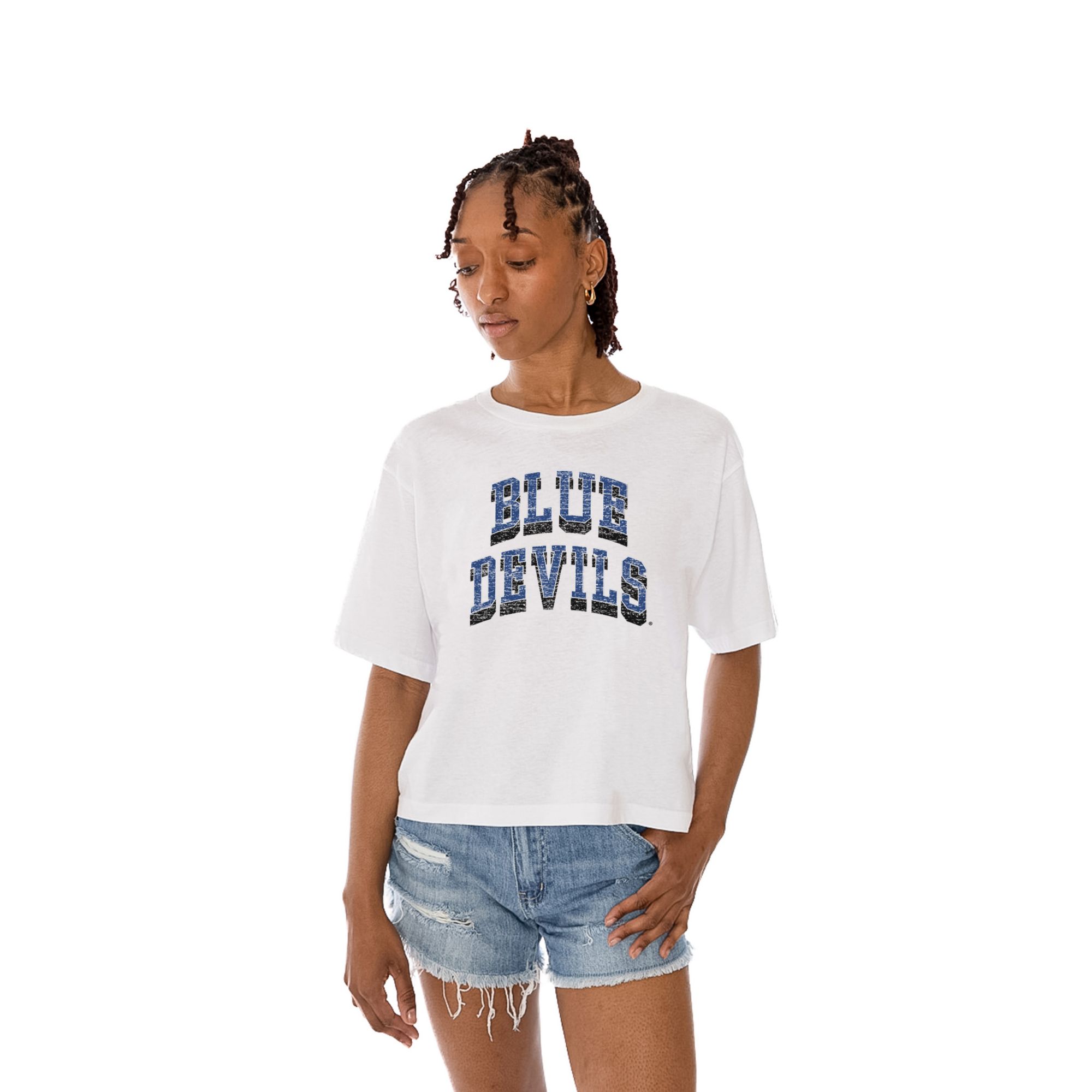 Gameday Couture Women's Duke Blue Devils White Boxy T-Shirt product image