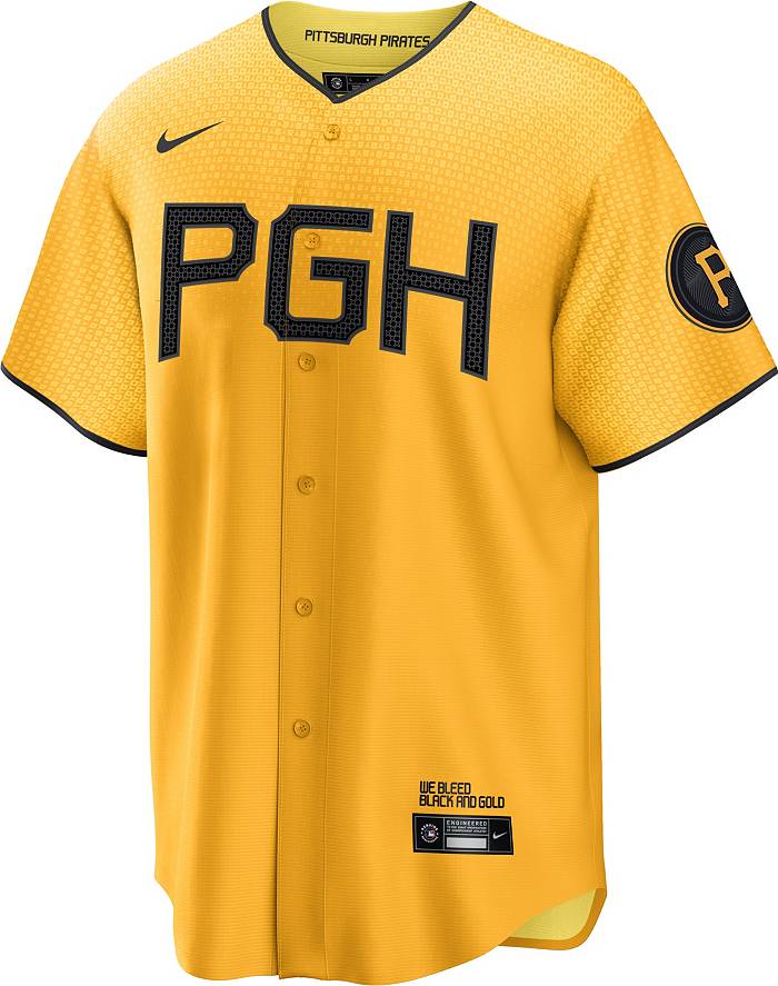 Nike Men's Ke'Bryan Hayes Gold Pittsburgh Pirates 2023 City